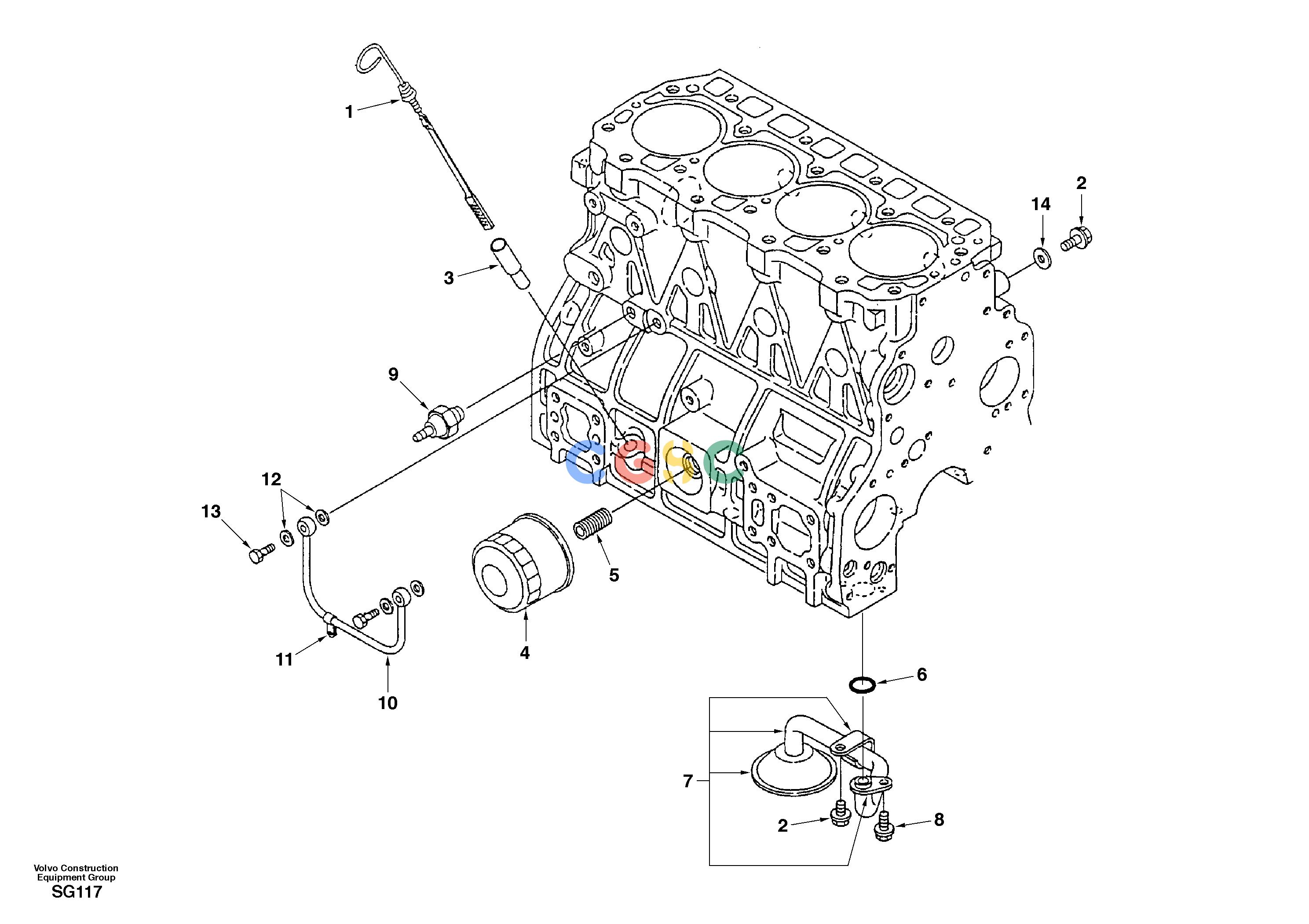 沃尔沃零件查询EC55 Lubricating oil systemSER NO 3001 -AJ04B001-AJ04B002NoneNoneNoneAutodata Volvo online