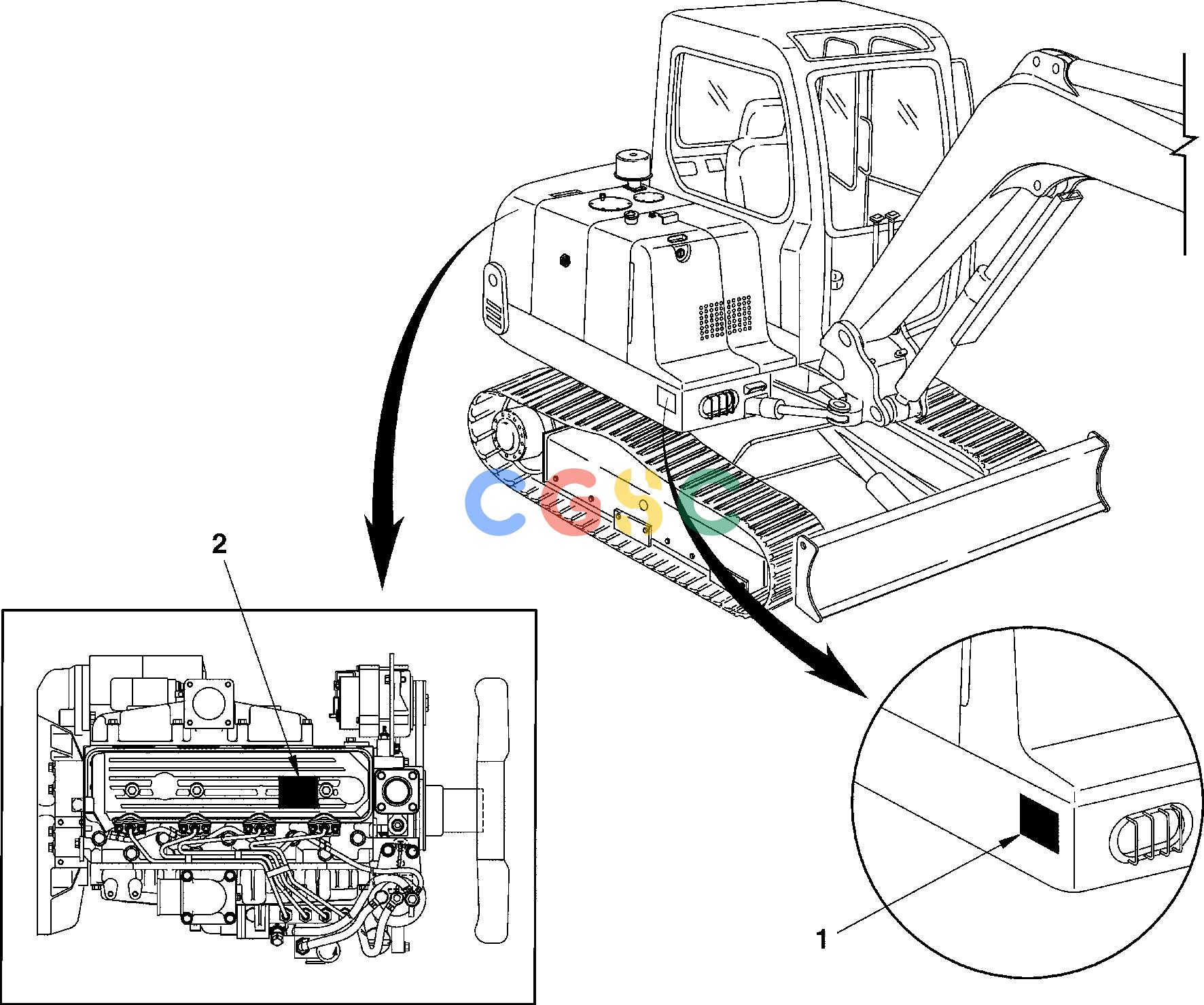 沃尔沃零件查询EC55 Product identification plateSER NO 5001- NoneNoneNoneAutodata Volvo online