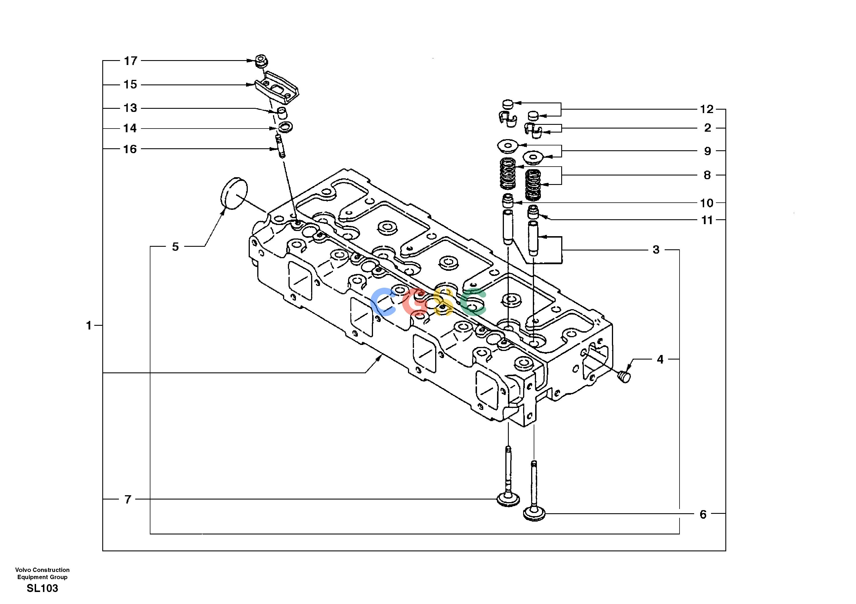 沃尔沃零件查询EC55 Cylinder headSER NO 5001-AL04B001-AL04B002NoneNoneNoneAutodata Volvo online