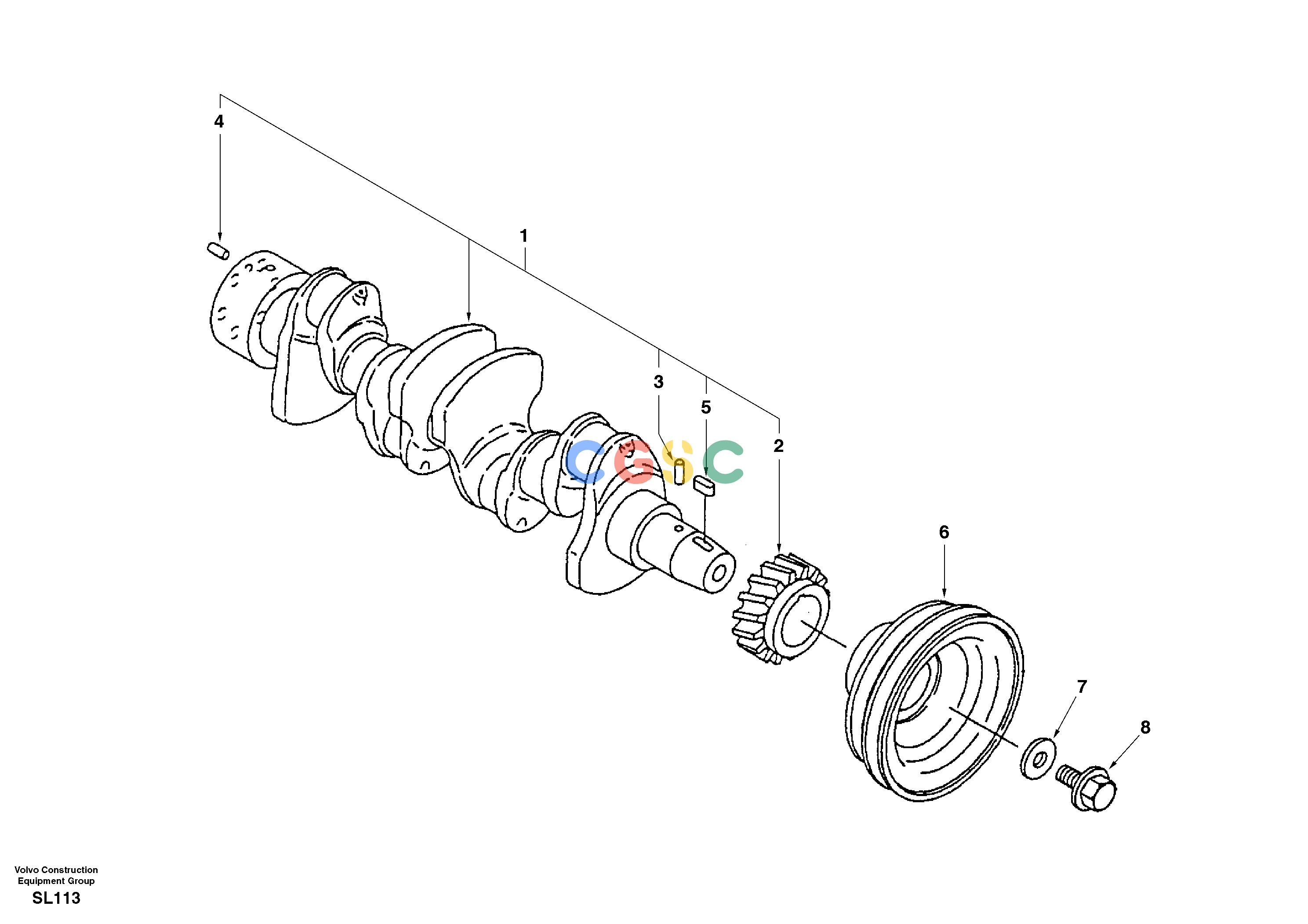 沃尔沃零件查询EC55 CrankshaftSER NO 5001-AL04B001-AL04B002NoneNoneNoneAutodata Volvo online