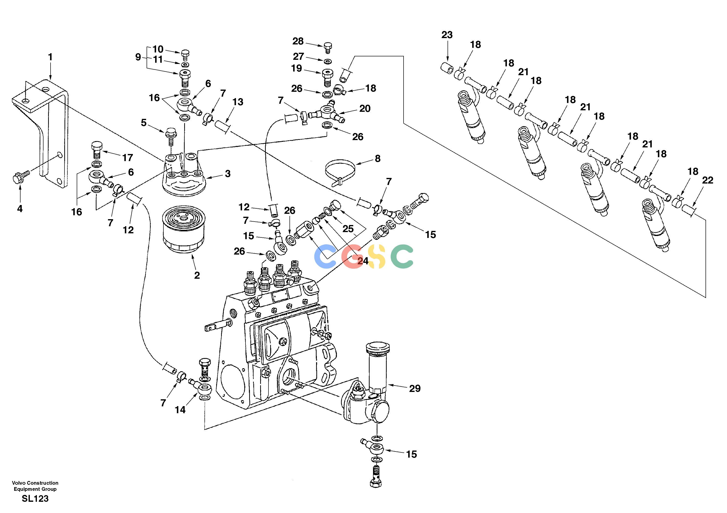 沃尔沃零件查询EC55 Fuel pipes, fuel injec.pump-fuel filterSER NO 5001-AL04B001-AL04B002NoneNoneNoneAutodata Volvo online