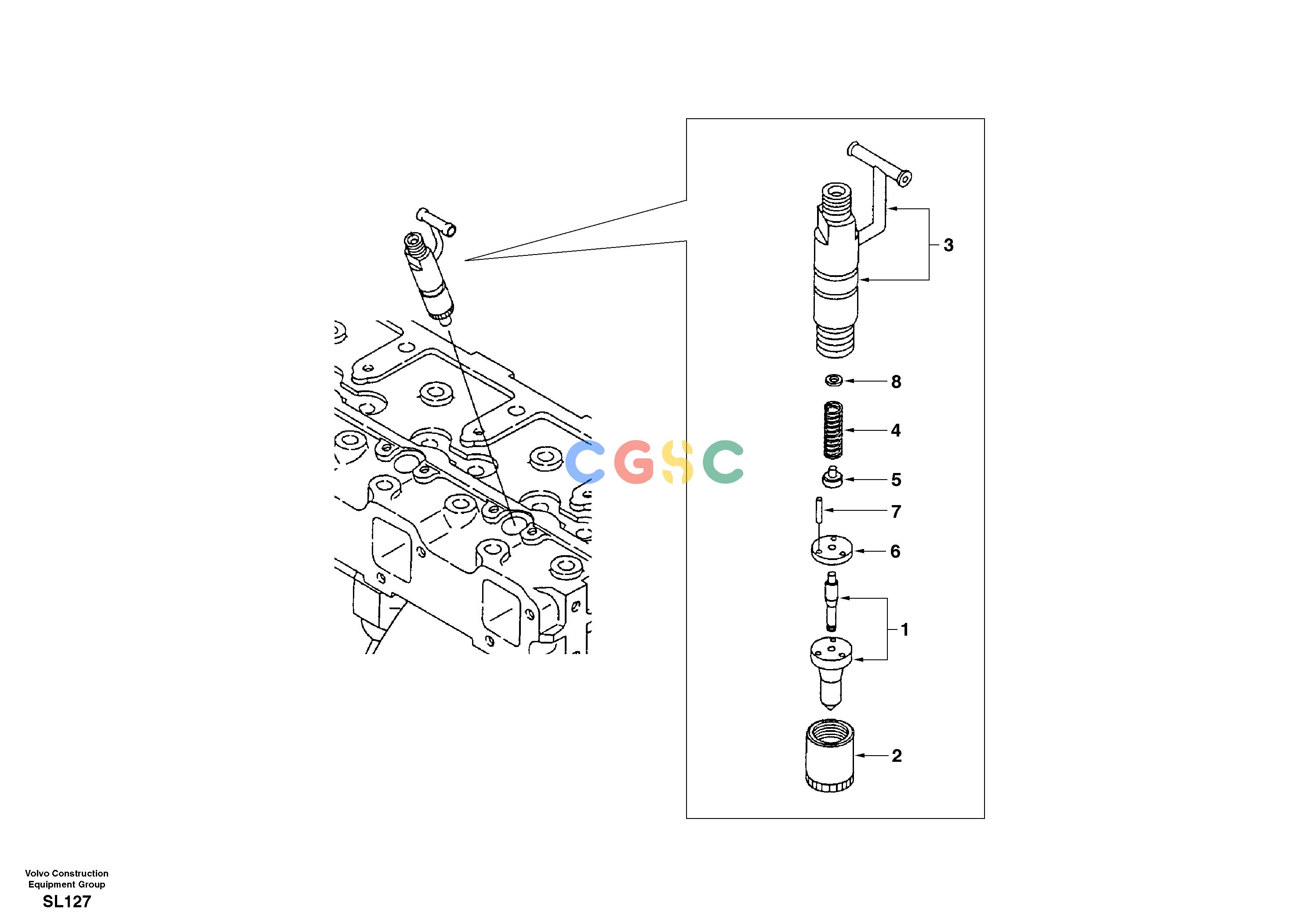 沃尔沃零件查询EC55 InjectorSER NO 5001-AL04B001-AL04B002NoneNoneNoneAutodata Volvo online