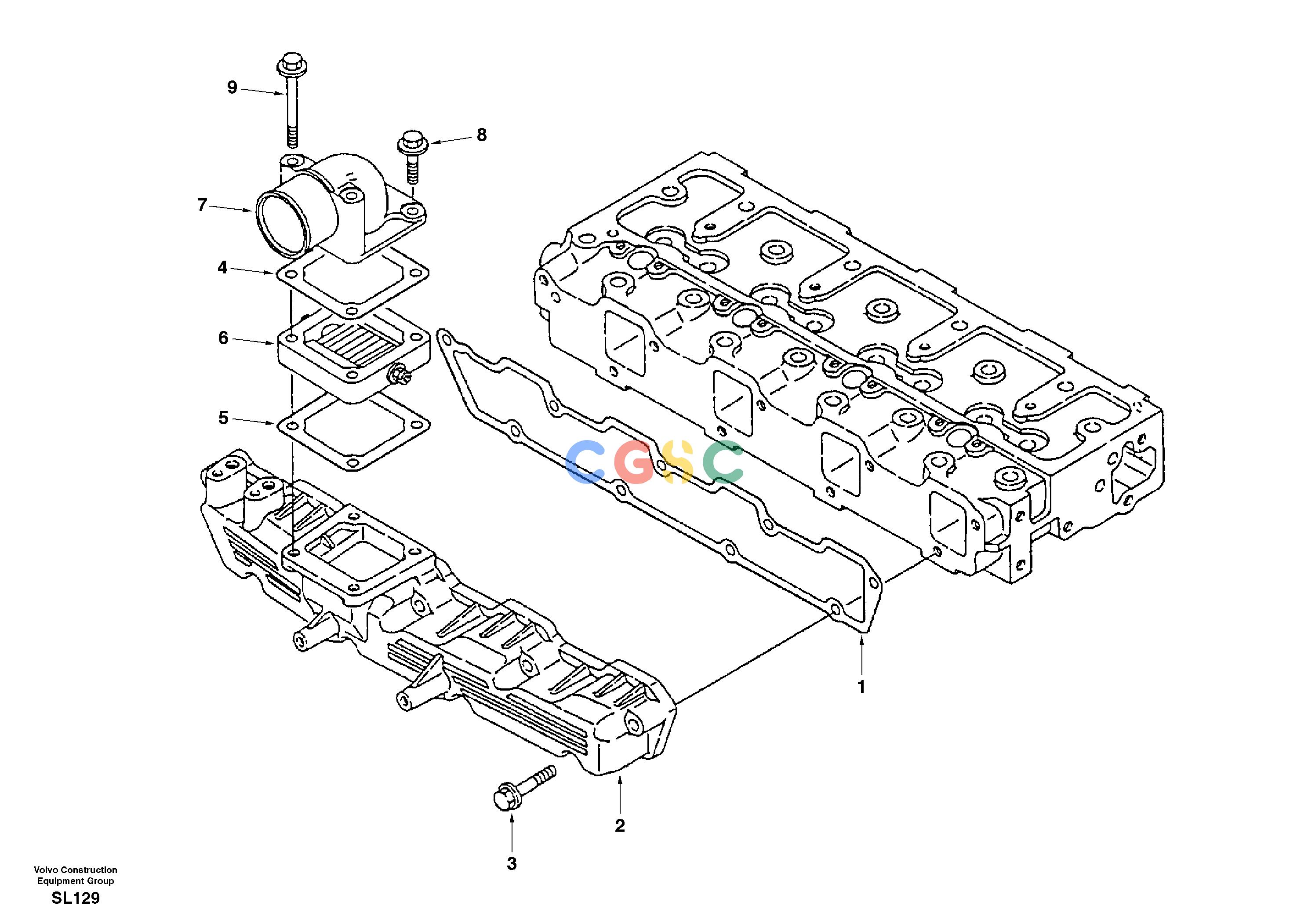 沃尔沃零件查询EC55 Inlet manifoldSER NO 5001-AL04B001-AL04B002NoneNoneNoneAutodata Volvo online