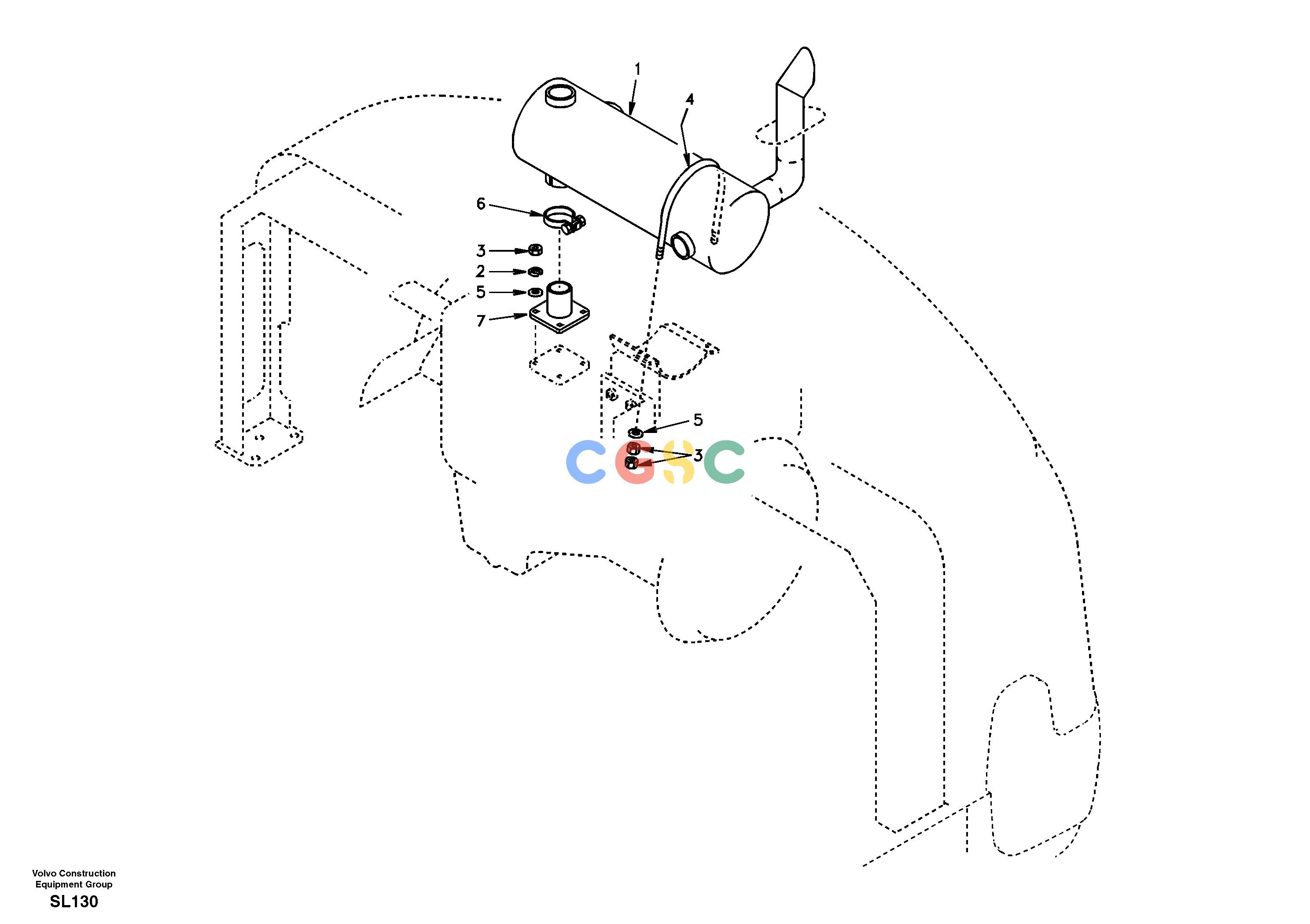 沃尔沃零件查询EC55 Exhaust systemSER NO 5001- NoneNoneNoneAutodata Volvo online