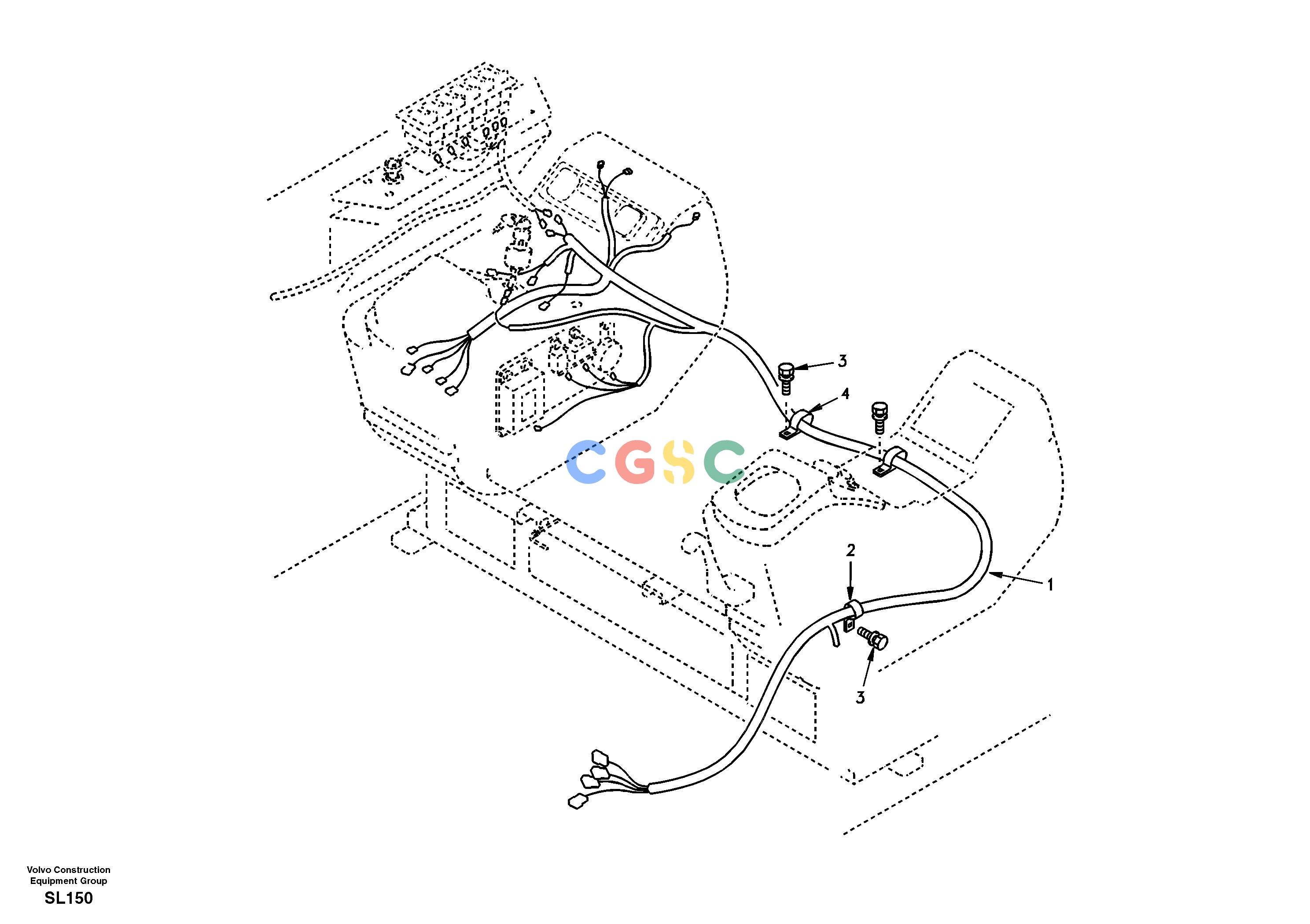 沃尔沃零件查询EC55 Cable and wire harness, instrument panelSER NO 5001- NoneNoneNoneAutodata Volvo online