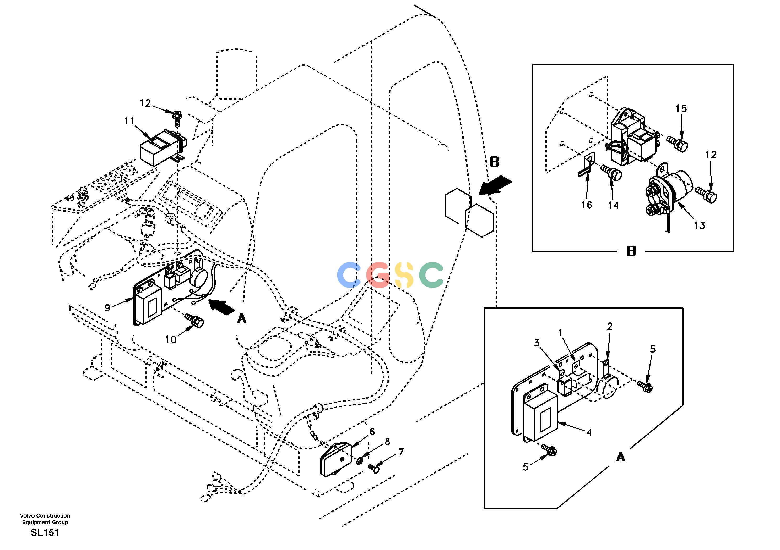 沃尔沃零件查询EC55 Electrical distribution boxSER NO 5001- NoneNoneNoneAutodata Volvo online