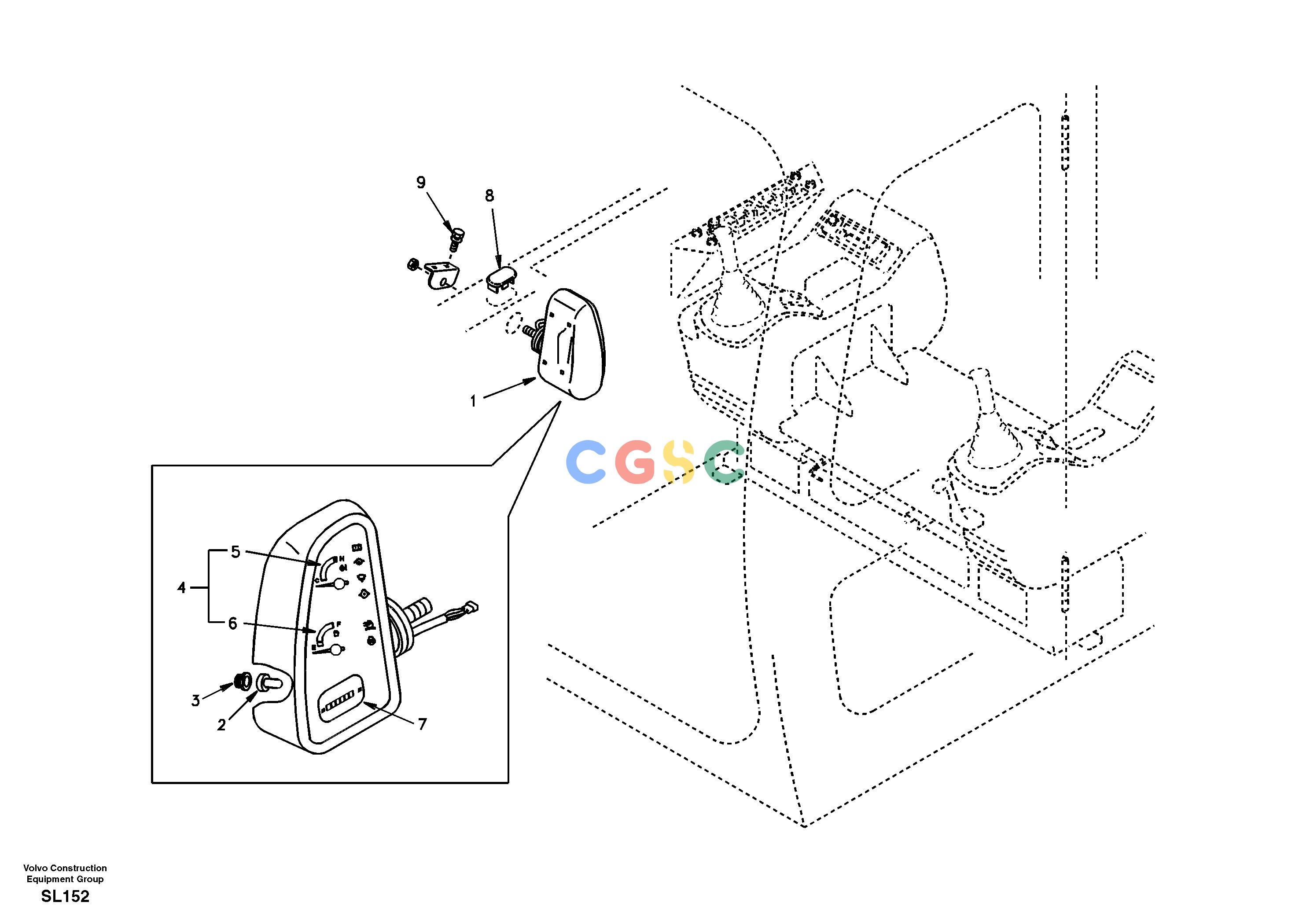 沃尔沃零件查询EC55 Instrument panel, warning unit and information unitSER NO 5001- NoneNoneNoneAutodata Volvo online