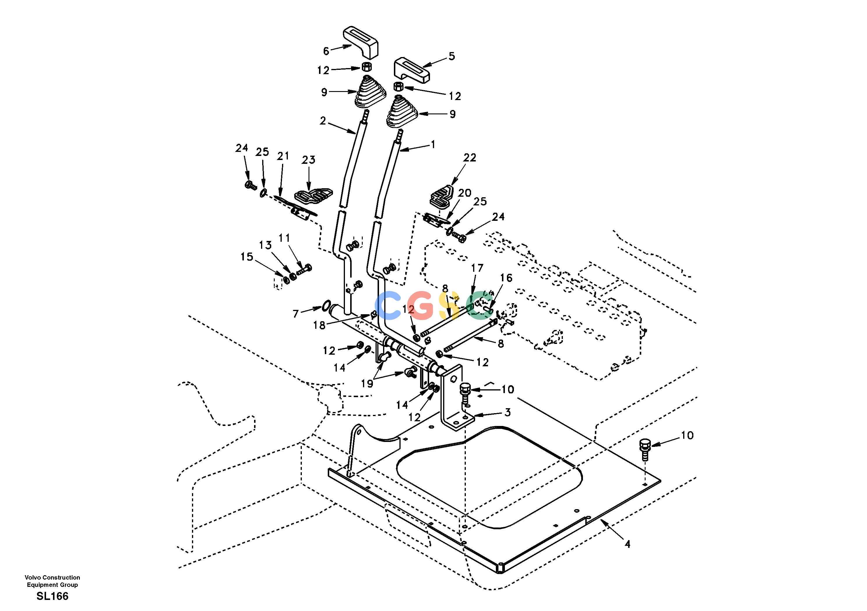 沃尔沃零件查询EC55 Control links, travelSER NO 5001-AL00A001-AL99D001NoneNoneNoneAutodata Volvo online