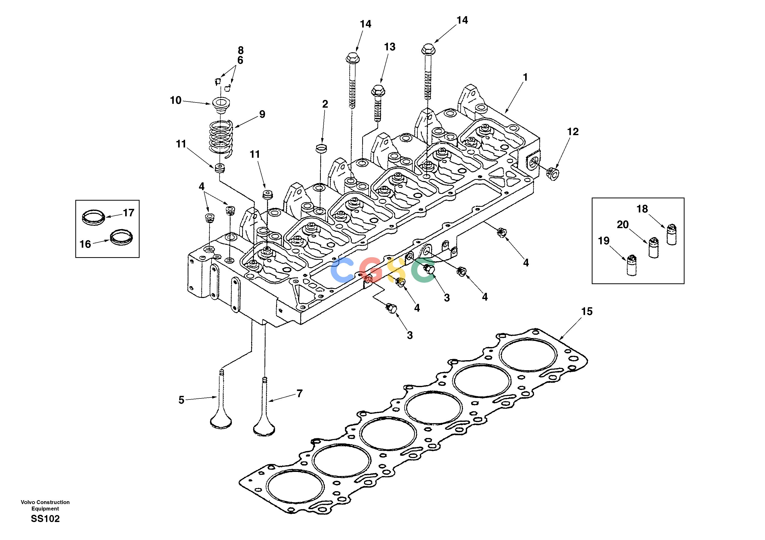 沃尔沃零件查询EW130 Cylinder headNone8277406-NoneNoneNoneNoneAutodata Volvo online