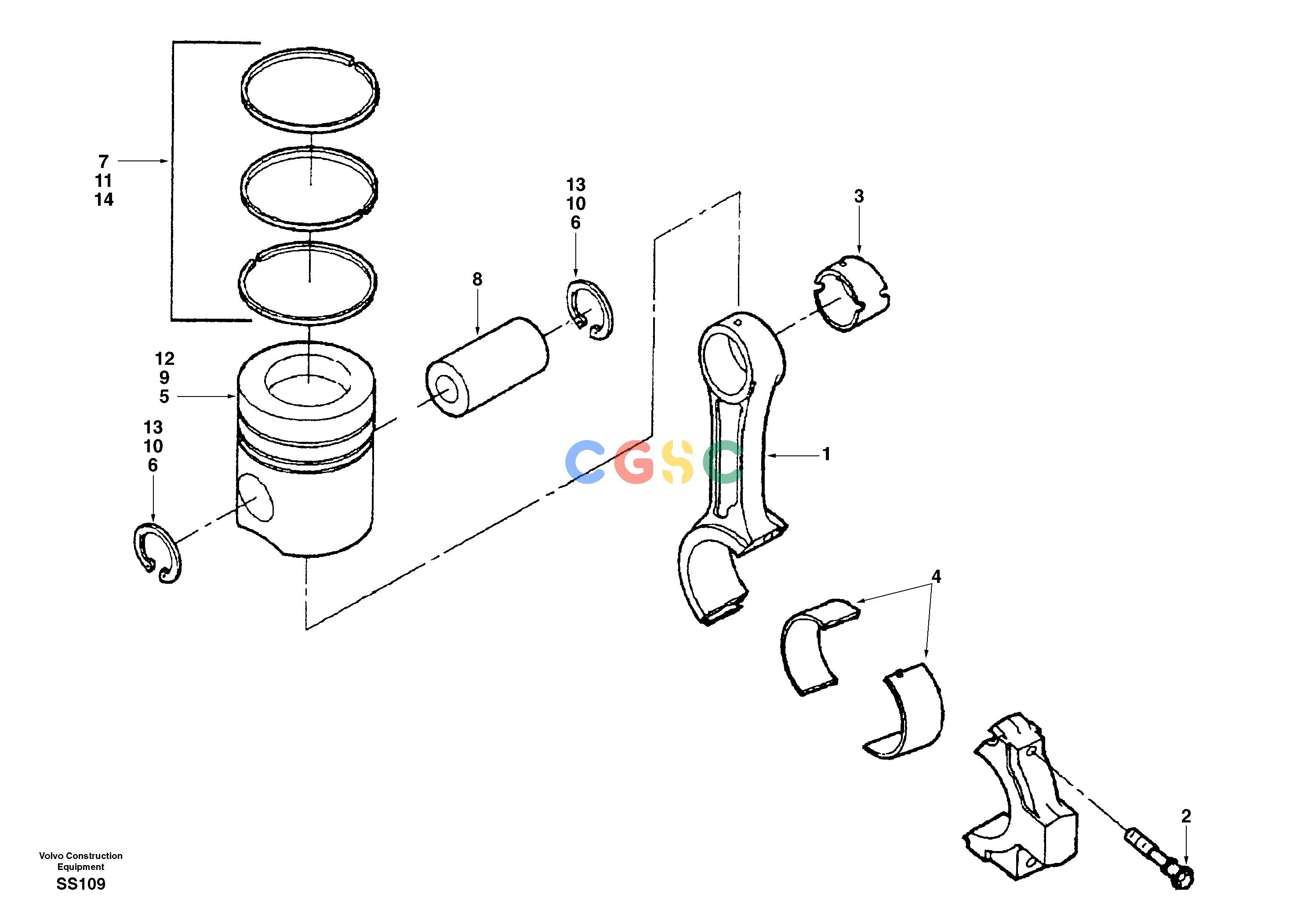 沃尔沃零件查询EW130 Connecting rod and pistonNone8277406-NoneNoneNoneNoneAutodata Volvo online