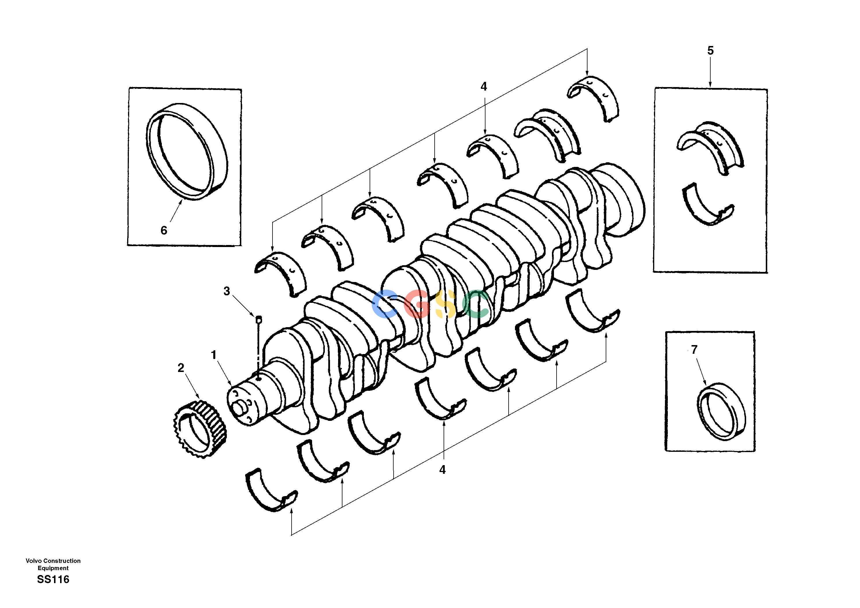 沃尔沃零件查询EW130 CrankshaftNone8277406-NoneNoneNoneNoneAutodata Volvo online