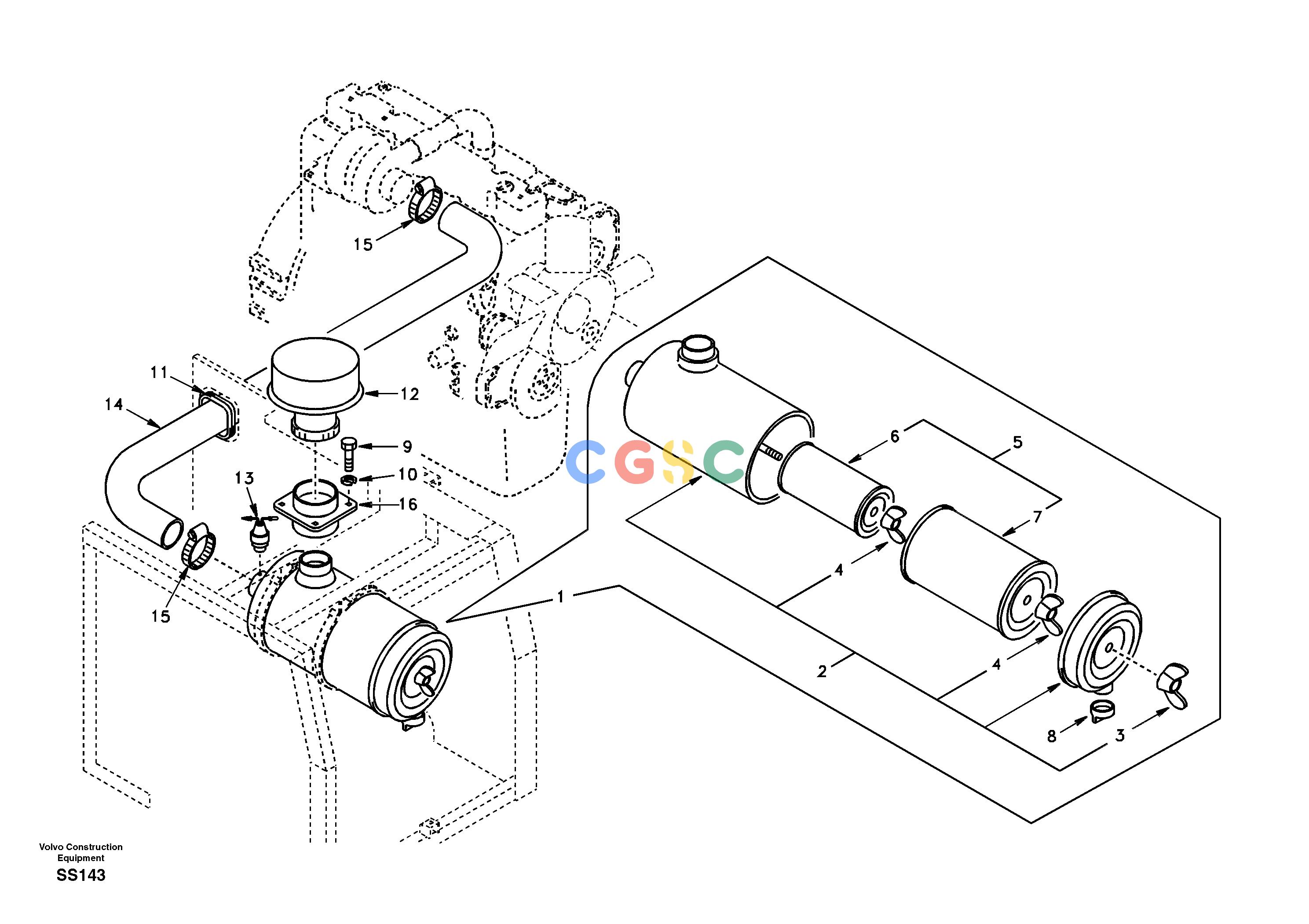 沃尔沃零件查询EW130 Inlet system, pre-cleanerNone8277406-NoneNoneNoneNoneAutodata Volvo online