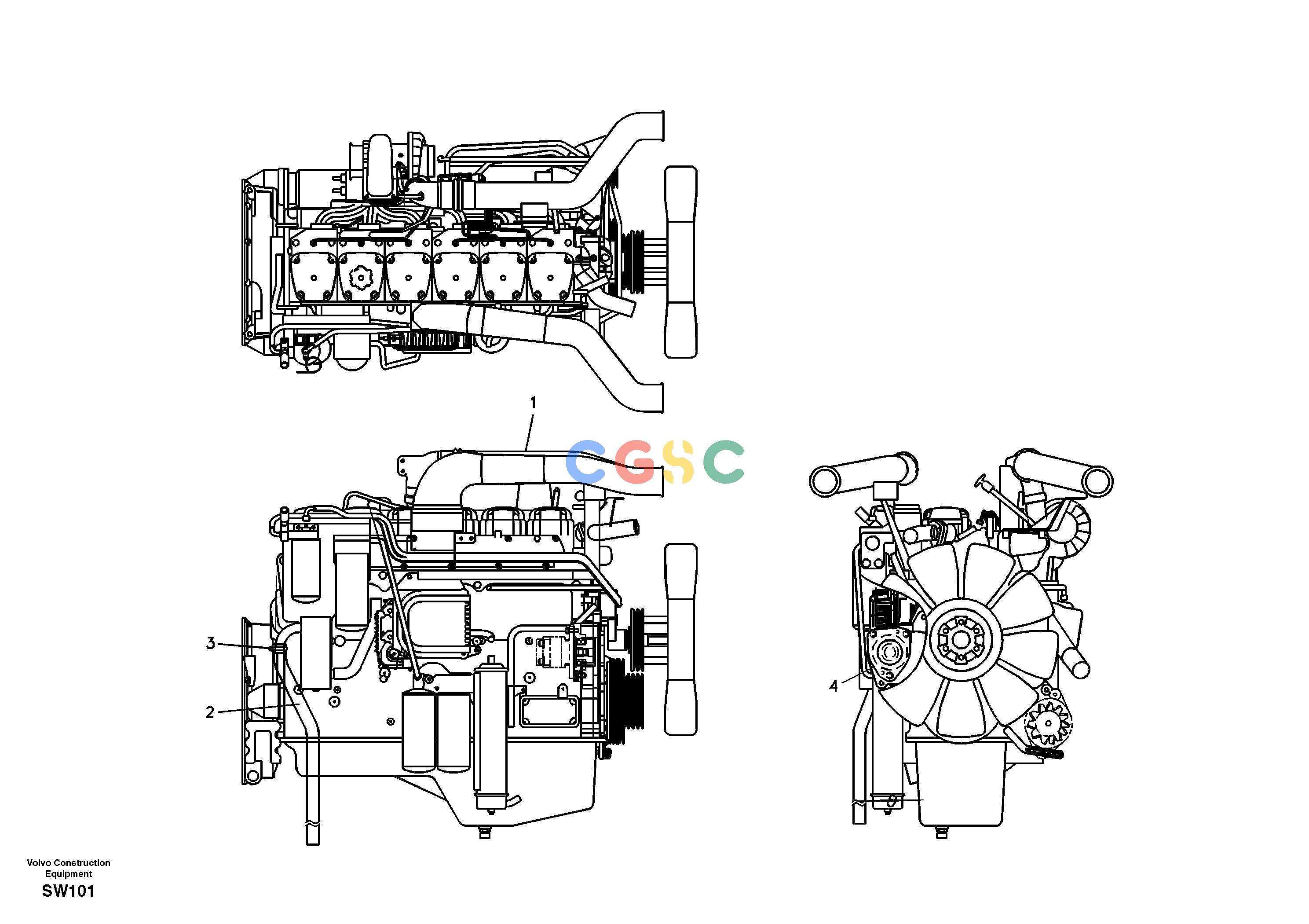 沃尔沃零件查询EC360B EngineNone8277279 S/N -10446-8278903 S/N -10828NoneNoneD10B ENGINEAutodata Volvo online