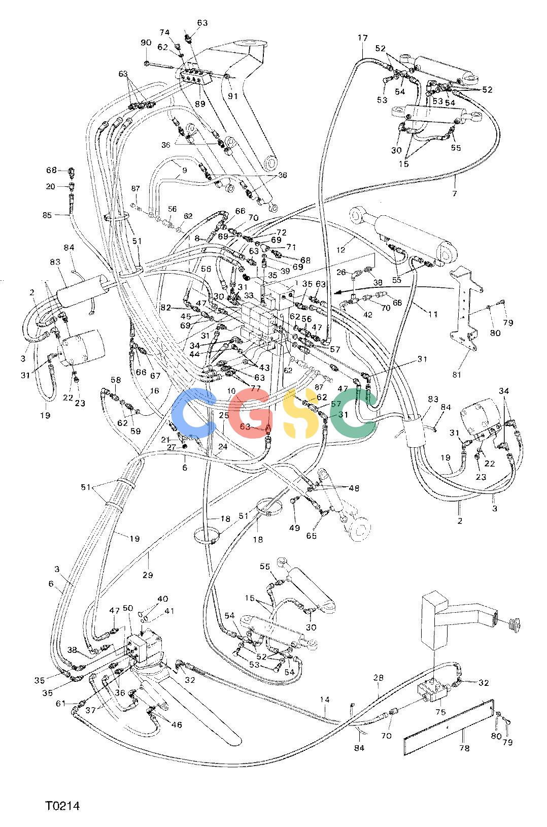 约翰迪尔零件查询TJ608F - ATTACHMENTS HYDRAULIC SYSTEM HEAD 746B ( O318 - ) 4536-015/13 [4536-015/13]EPC John Deere online