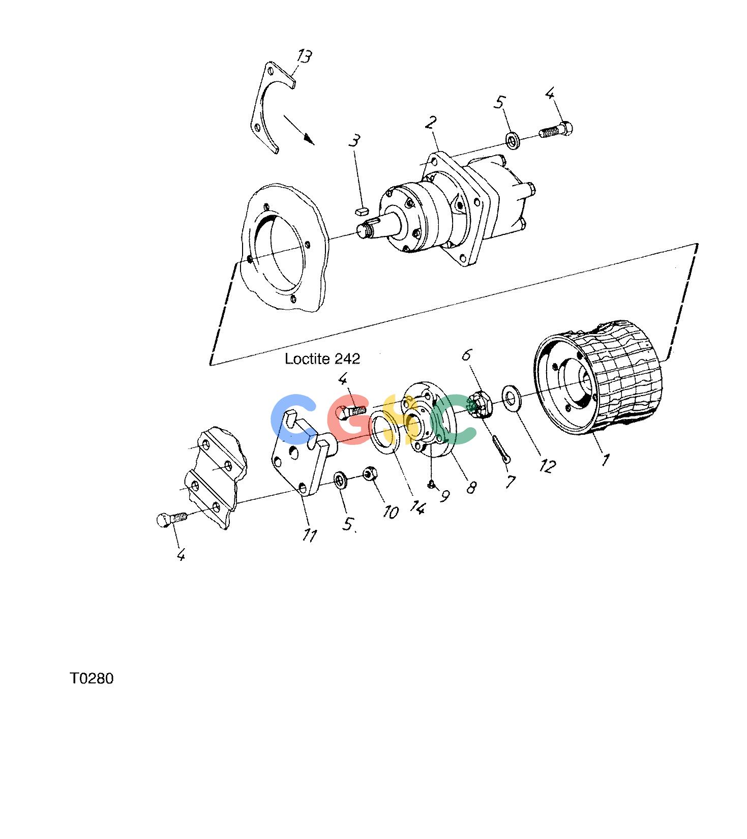 约翰迪尔零件查询755B ATT - ATTACHMENTS ENGINE FEED ROLL F042138 11 10 T0280 [T0280]EPC John Deere online
