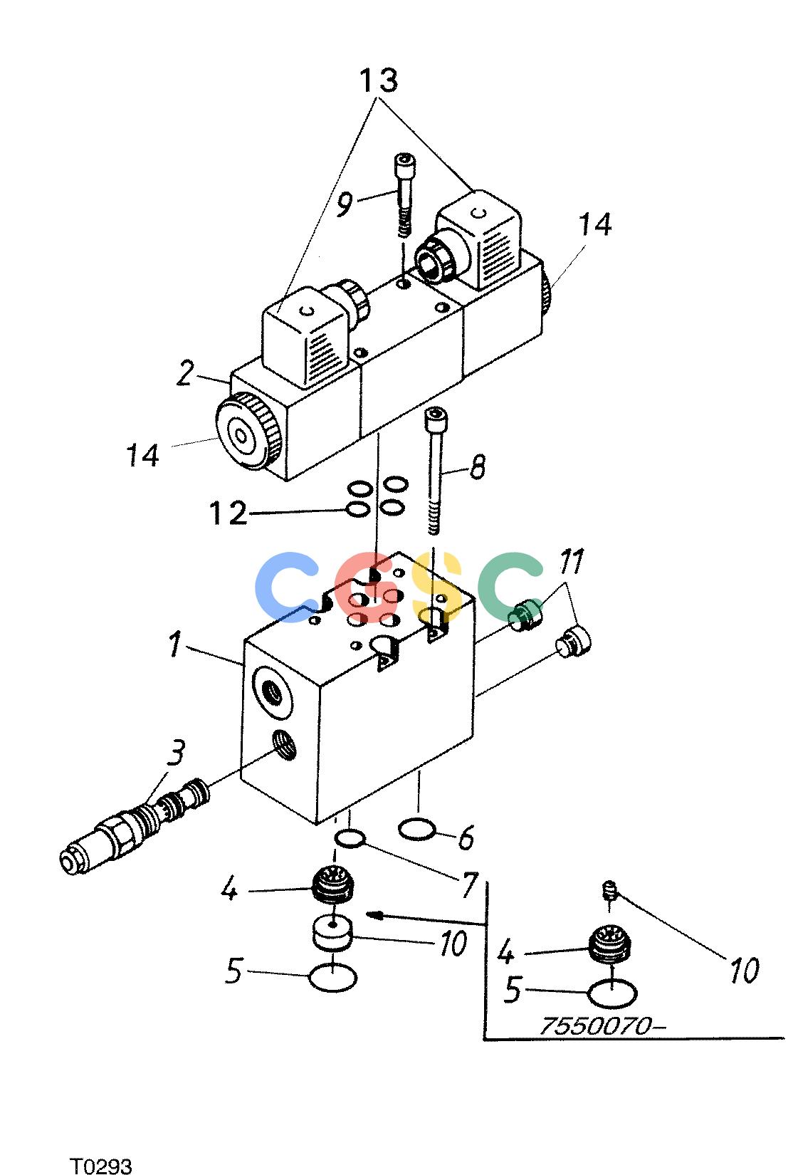 约翰迪尔零件查询755B ATT - ATTACHMENTS ENGINE VALVE BLOCK F042138 11 36 T0293 [T0293]EPC John Deere online