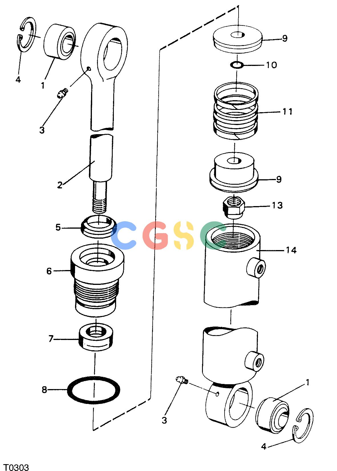 约翰迪尔零件查询755B ATT - ATTACHMENTS ENGINE CYLINDER, SAW F042138 11 58 T0303 [T0303]EPC John Deere online