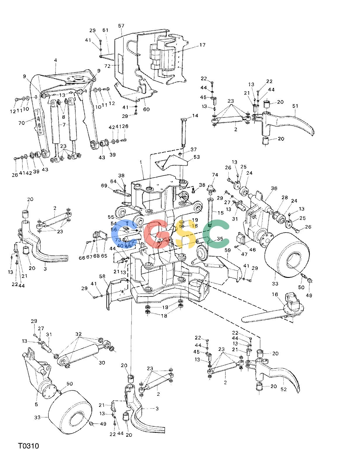 约翰迪尔零件查询TJ608F - ATTACHMENTS FELLING HEAD 746B ( O275 - ) 4536-010/10 [4536-010/10]EPC John Deere online