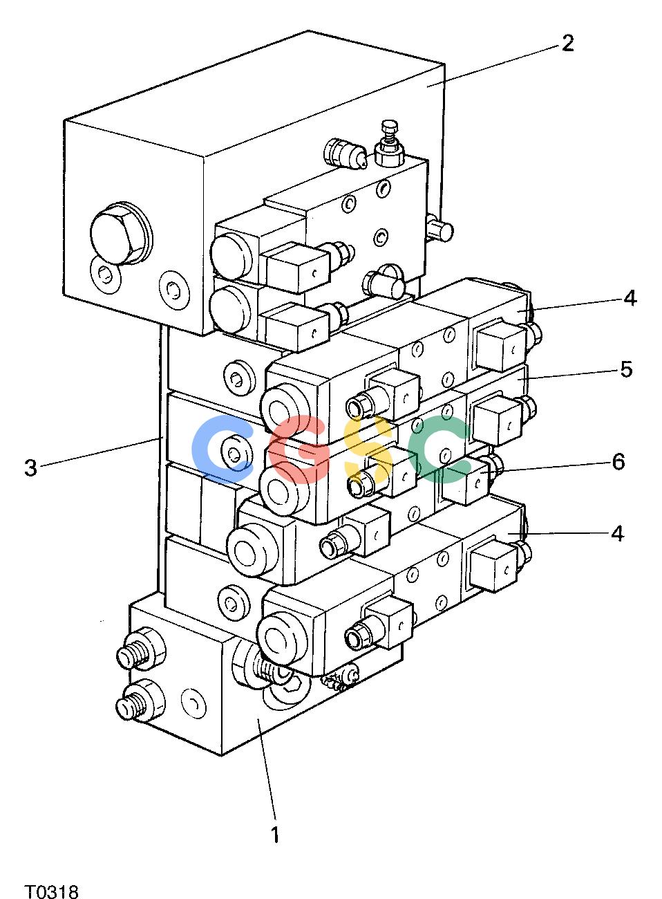 约翰迪尔零件查询TJ608F - ATTACHMENTS VALVE ASS'Y 746B ( O275 - ) 4536-016/10 [4536-016/10]EPC John Deere online