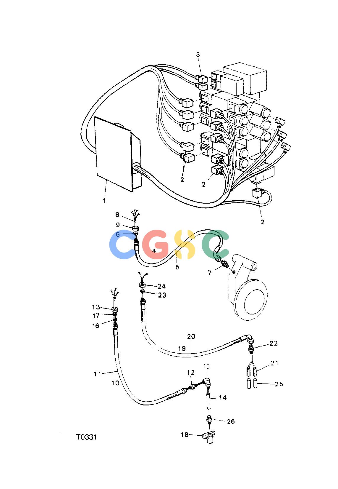 约翰迪尔零件查询TJ608F - ATTACHMENTS ELECTRICAL SYSTEM HEAD 746B ( O275 - ) 4536-029/10 [4536-029/10]EPC John Deere online