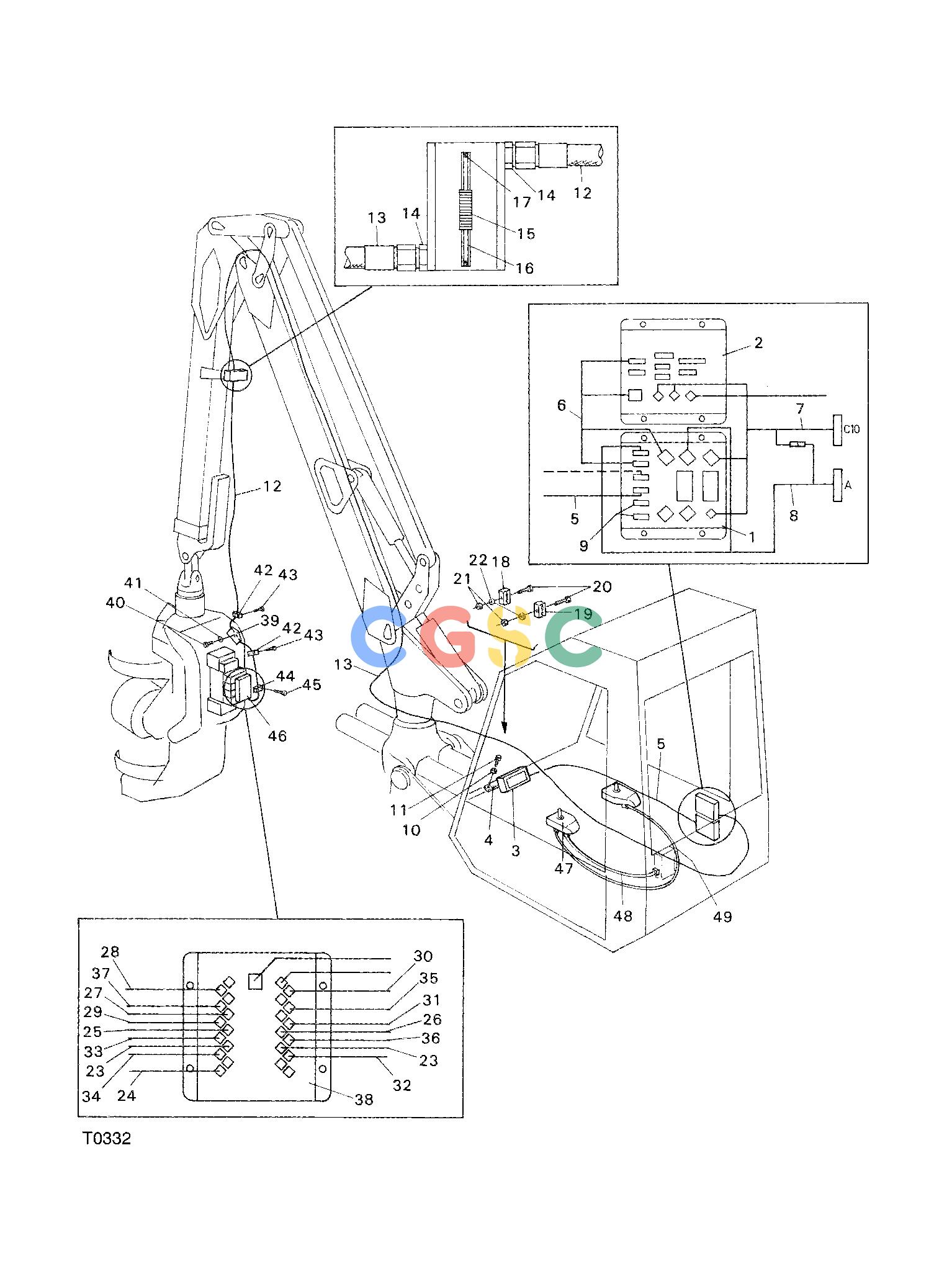 约翰迪尔零件查询746B ATT - ATTACHMENTS ENGINE ELECTRICAL SYSTEM F042684 11 50 T0332 [T0332]EPC John Deere online