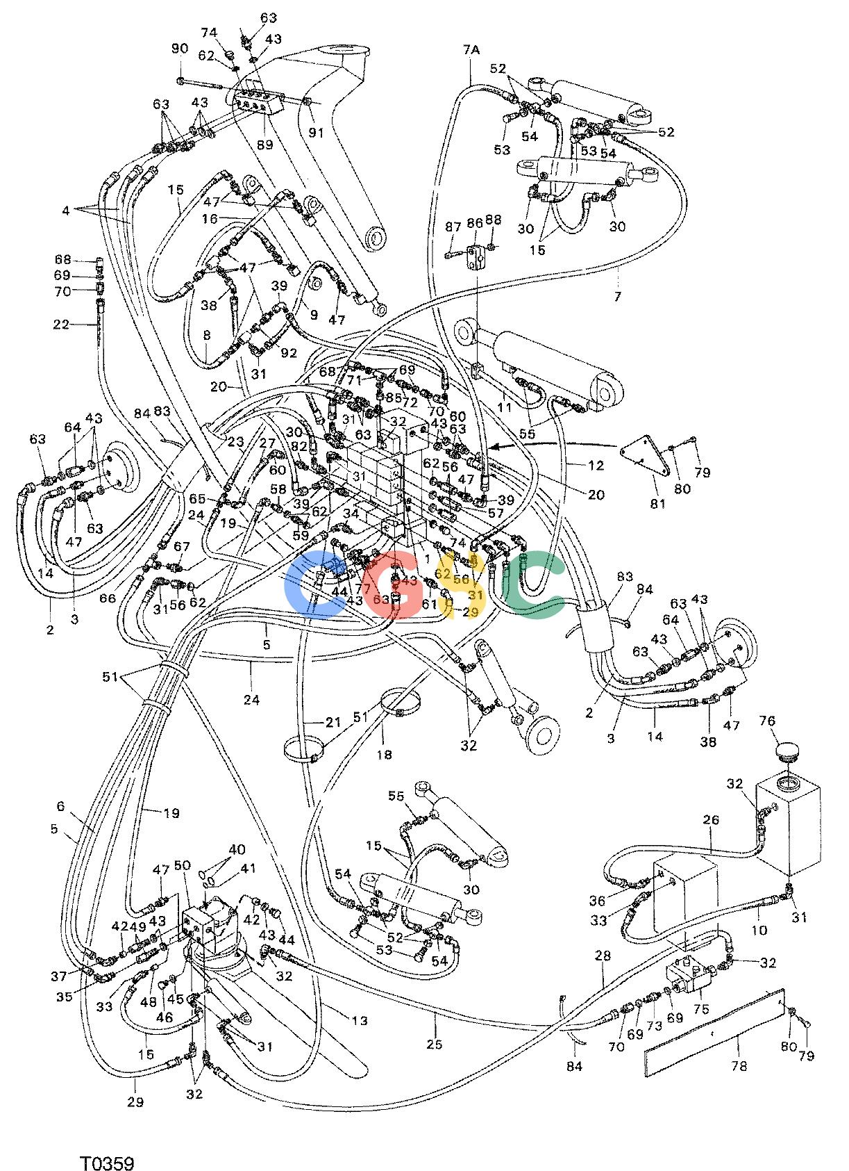 约翰迪尔零件查询TJ608F - ATTACHMENTS HYDRAULIC SYSTEM HEAD 762B ( O012 - ) 4535-014/10 [4535-014/10]EPC John Deere online