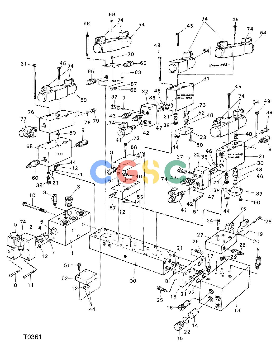 约翰迪尔零件查询TJ608F - ATTACHMENTS VALVE ASS'Y 762B ( O012 - ) 4535-015/10 [4535-015/10]EPC John Deere online
