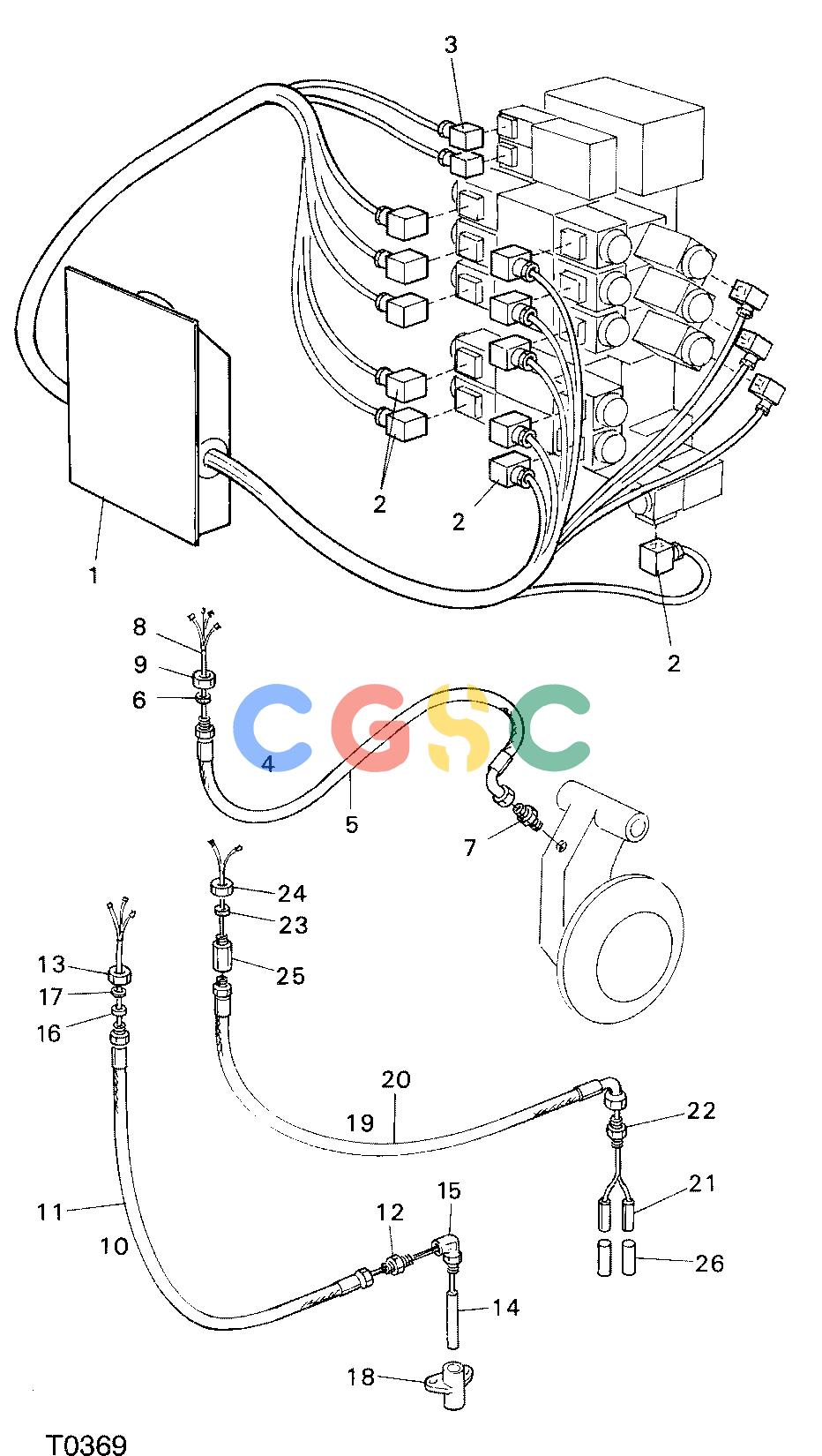 约翰迪尔零件查询TJ608F - ATTACHMENTS ELECTRICAL SYSTEM HEAD 762B ( O012 - ) 4535-023/10 [4535-023/10]EPC John Deere online
