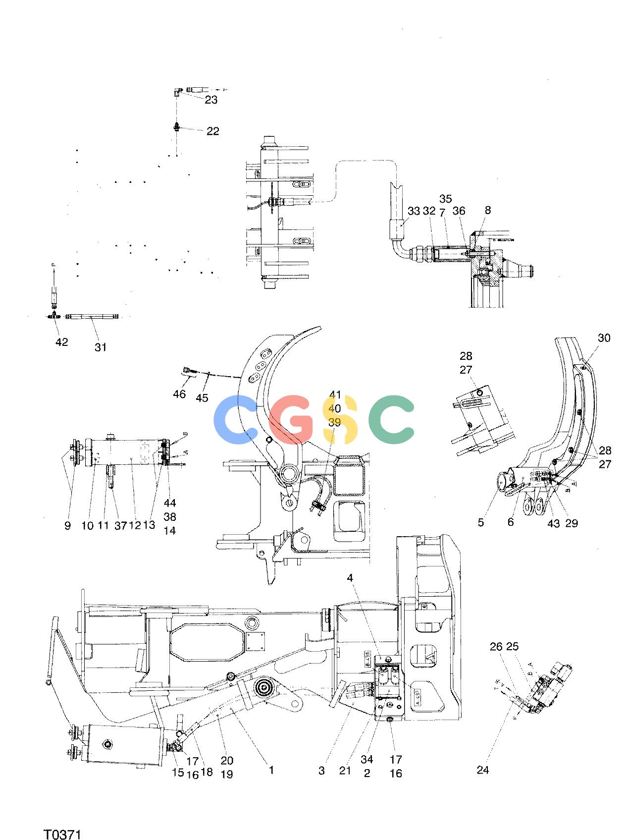 约翰迪尔零件查询762B ATT - ATTACHMENTS ENGINE PAINT MARKING DEVICE F042683 11 64 T0371 [T0371]EPC John Deere online
