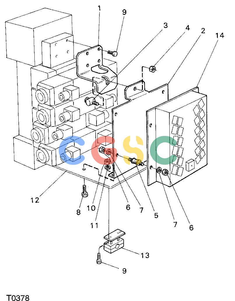 约翰迪尔零件查询762B ATT - ATTACHMENTS ENGINE ELECTRICAL BOX F042683 11 78 T0378 [T0378]EPC John Deere online