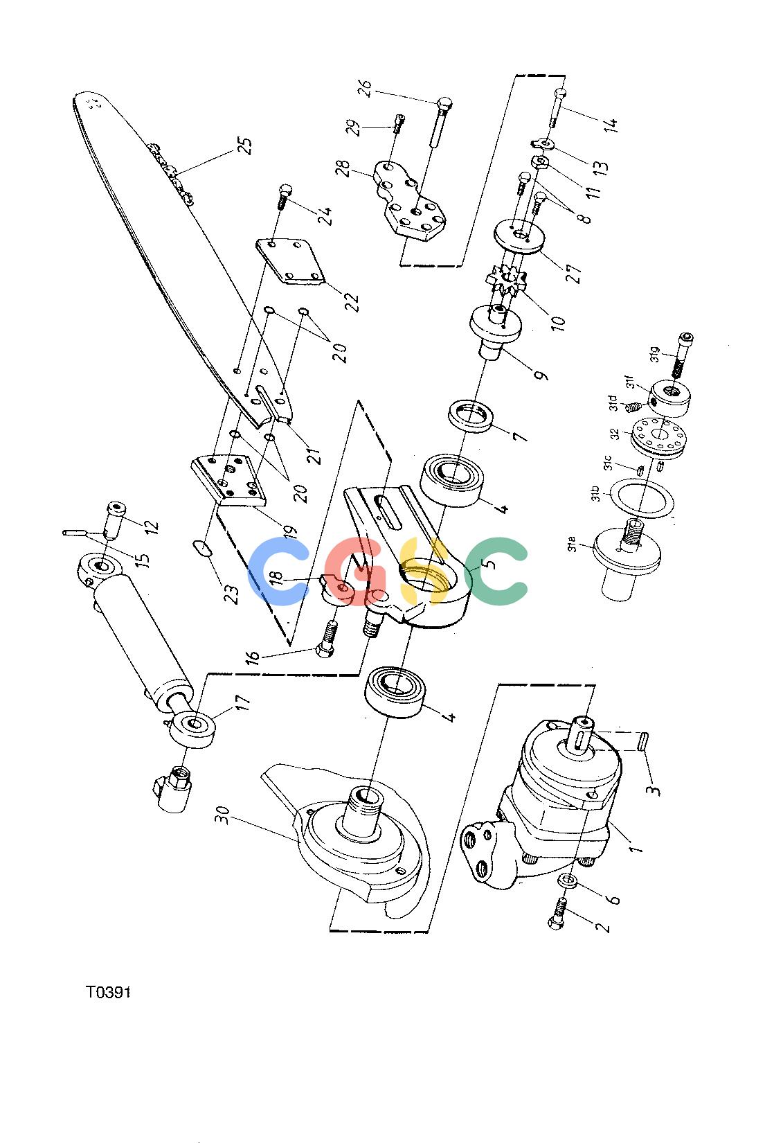 约翰迪尔零件查询755B ATT - ATTACHMENTS ENGINE SAW F042138 11 16 T0391 [T0391]EPC John Deere online