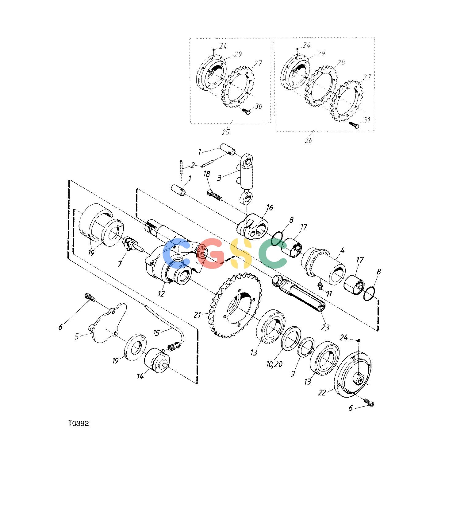 约翰迪尔零件查询755B ATT - ATTACHMENTS ENGINE MEASURING WHEEL F042138 11 20 T0392 [T0392]EPC John Deere online