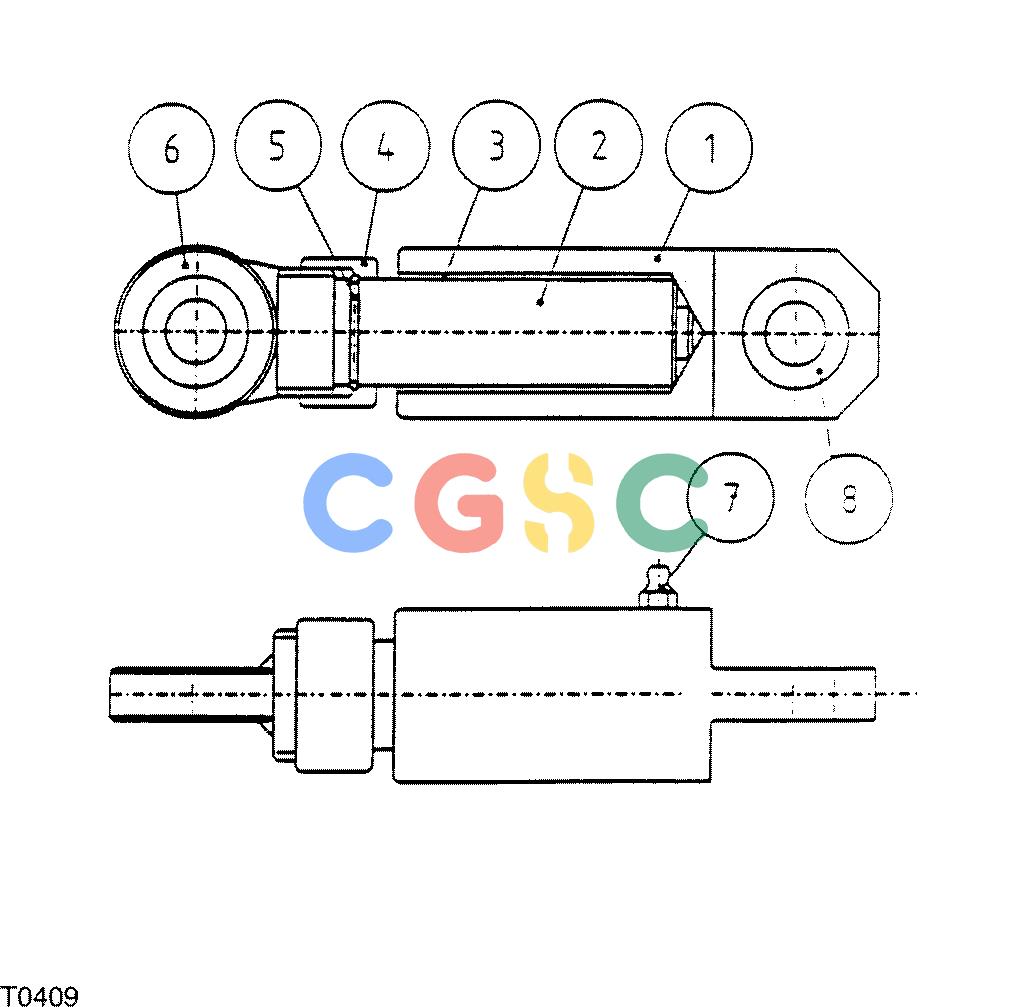 约翰迪尔零件查询755B ATT - ATTACHMENTS ENGINE SPRING CYLINDER F042138 11 64 T0409 [T0409]EPC John Deere online