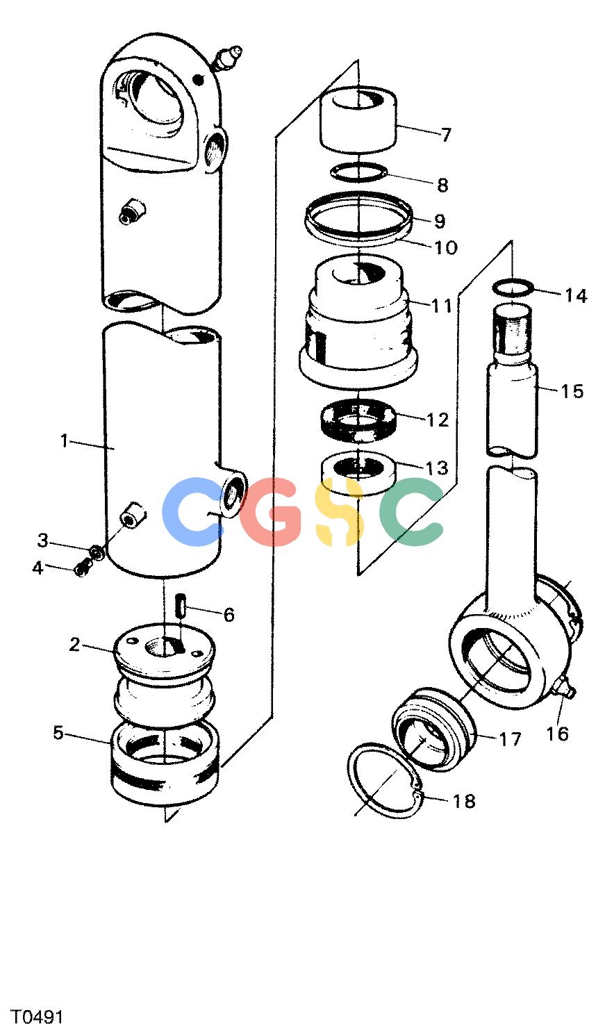 约翰迪尔零件查询746C ATT - ATTACHMENTS ENGINE CYLINDER F048249 11 30 T0491 [T0491]EPC John Deere online