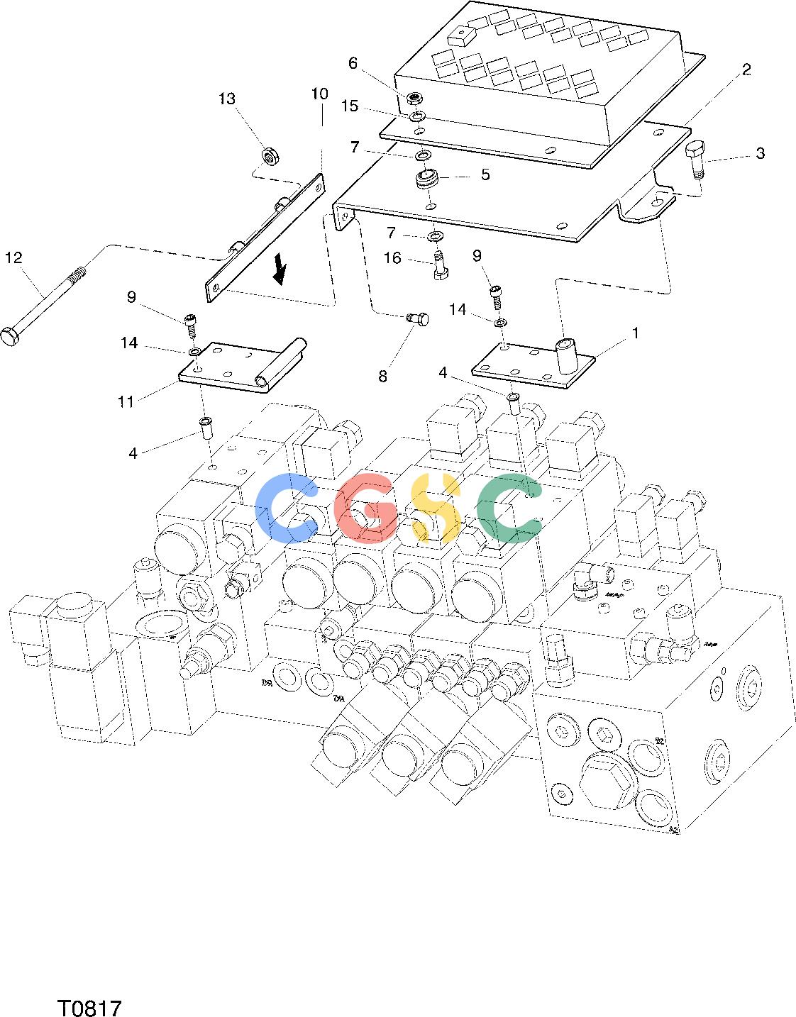 约翰迪尔零件查询762B ATT - ATTACHMENTS ENGINE ELECTRICAL BOX F042683 11 80 T0817 [T0817]EPC John Deere online