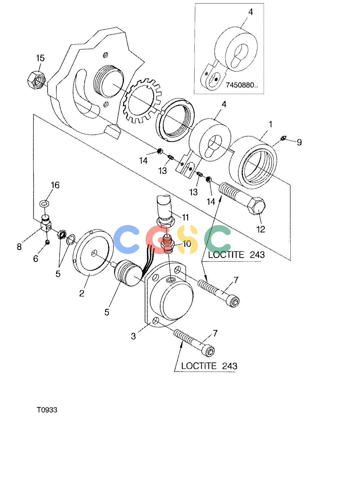 约翰迪尔零件查询745 ATT - ATTACHMENTS ENGINE THICKNESS SENSOR F045006 11 14 T0933 [T0933]EPC John Deere online