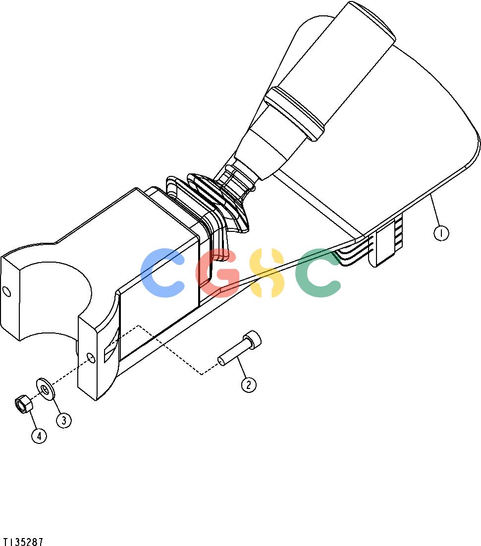 约翰迪尔零件查询410G - BACKHOE, LOADER Transmission Control LeverEPC John Deere online