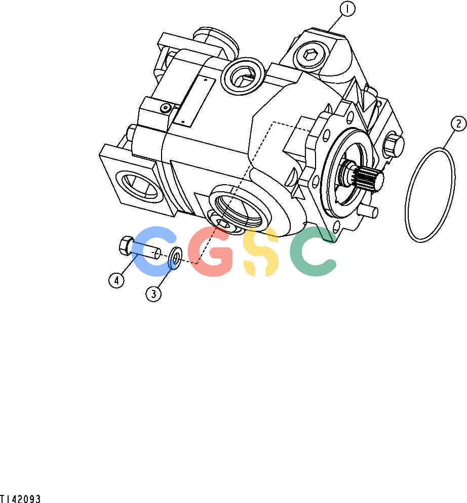 约翰迪尔零件查询410G - BACKHOE, LOADER Main Hydraulic Pump ( - 951254)EPC John Deere online