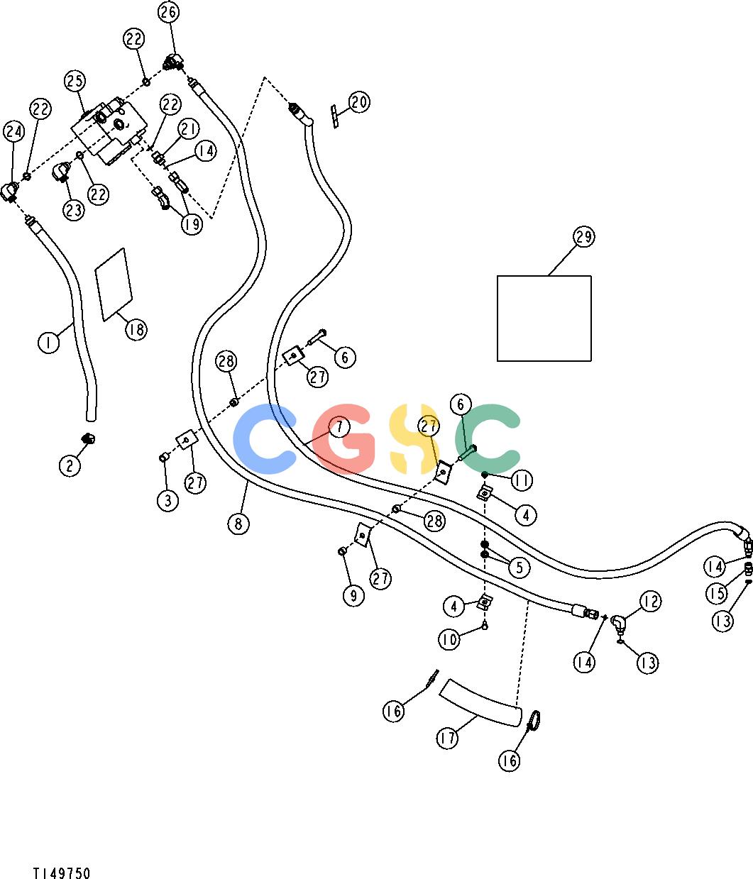 约翰迪尔零件查询410G - BACKHOE, LOADER Steering Hydraulics (w/ MFWD) ( - 911131)EPC John Deere online