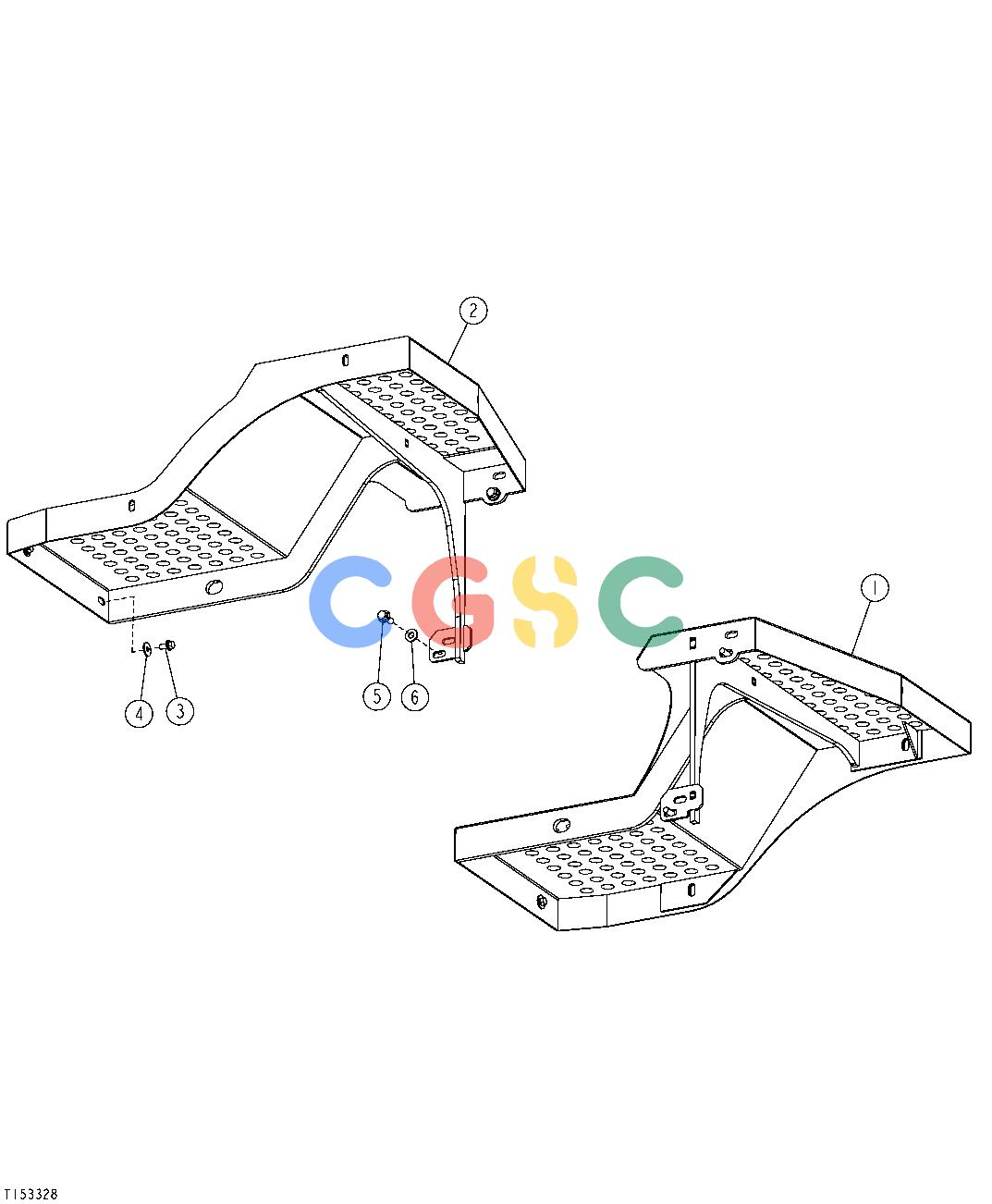 约翰迪尔零件查询RE160302 - AXLE Rear Fenders and Fender SupportsEPC John Deere online