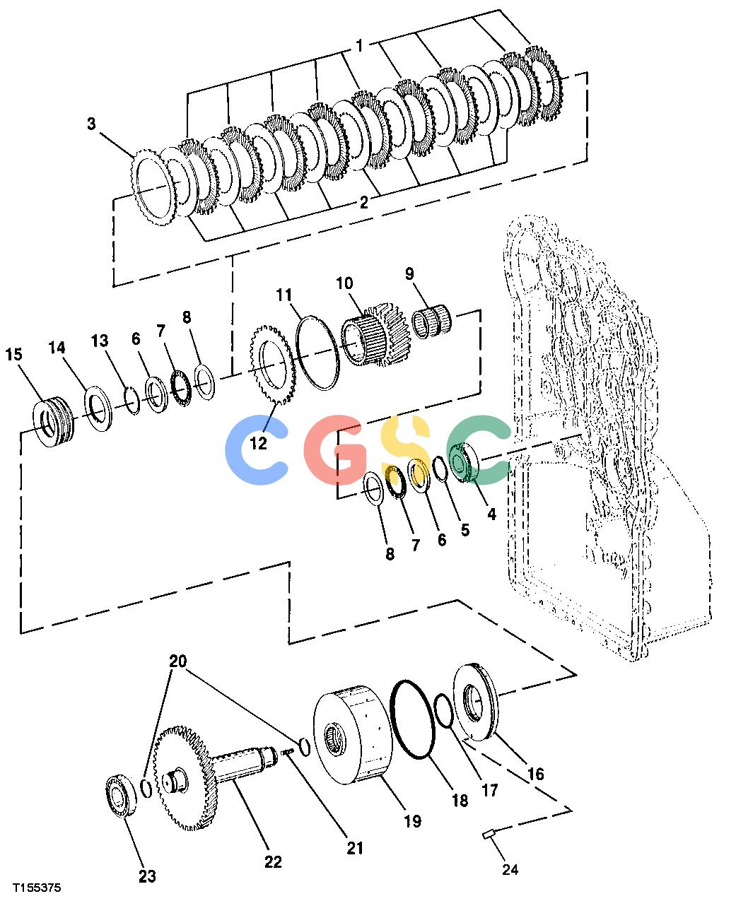 约翰迪尔零件查询RE160299 - AXLE First Gear Clutch AssemblyEPC John Deere online