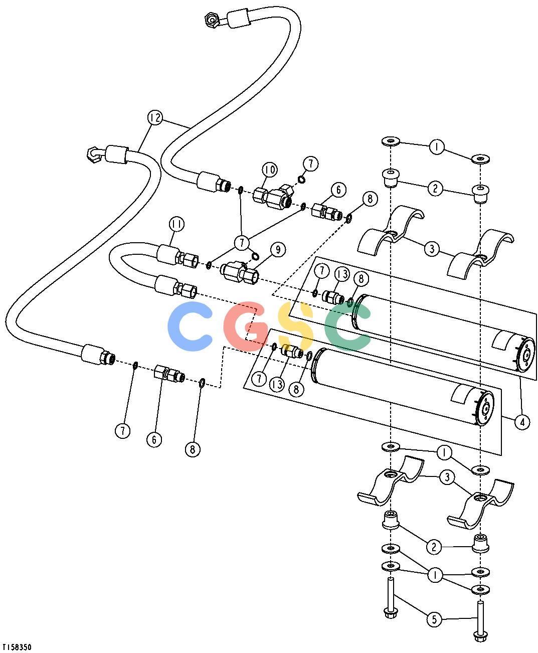 约翰迪尔零件查询RE160302 - AXLE Brake AccumulatorEPC John Deere online
