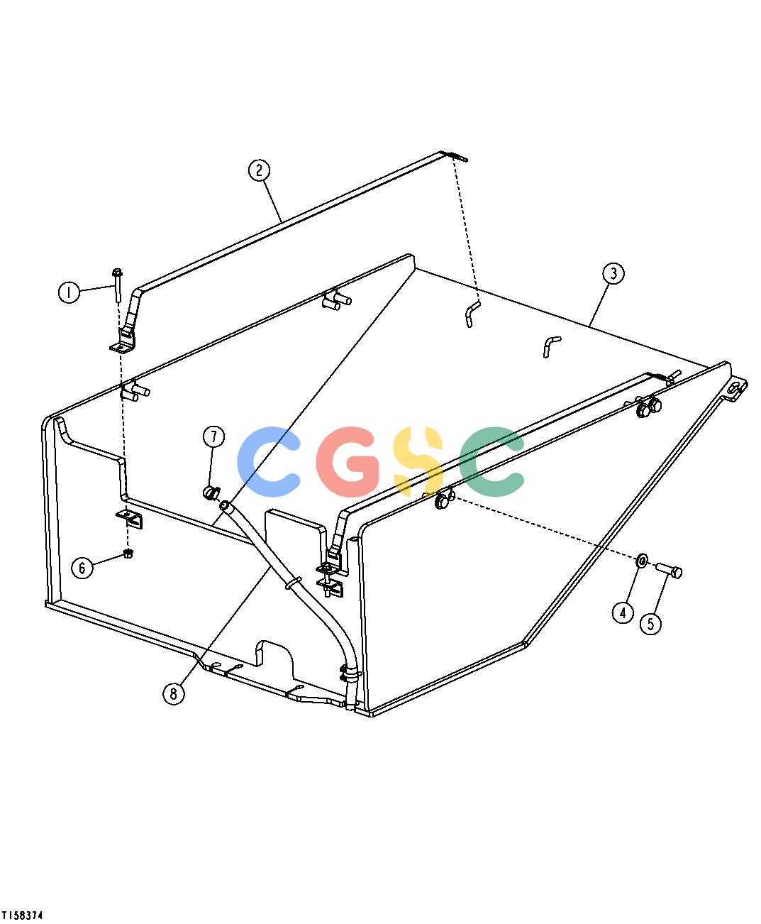 约翰迪尔零件查询RE160302 - AXLE BOTTOM FUEL TANK GUARDEPC John Deere online
