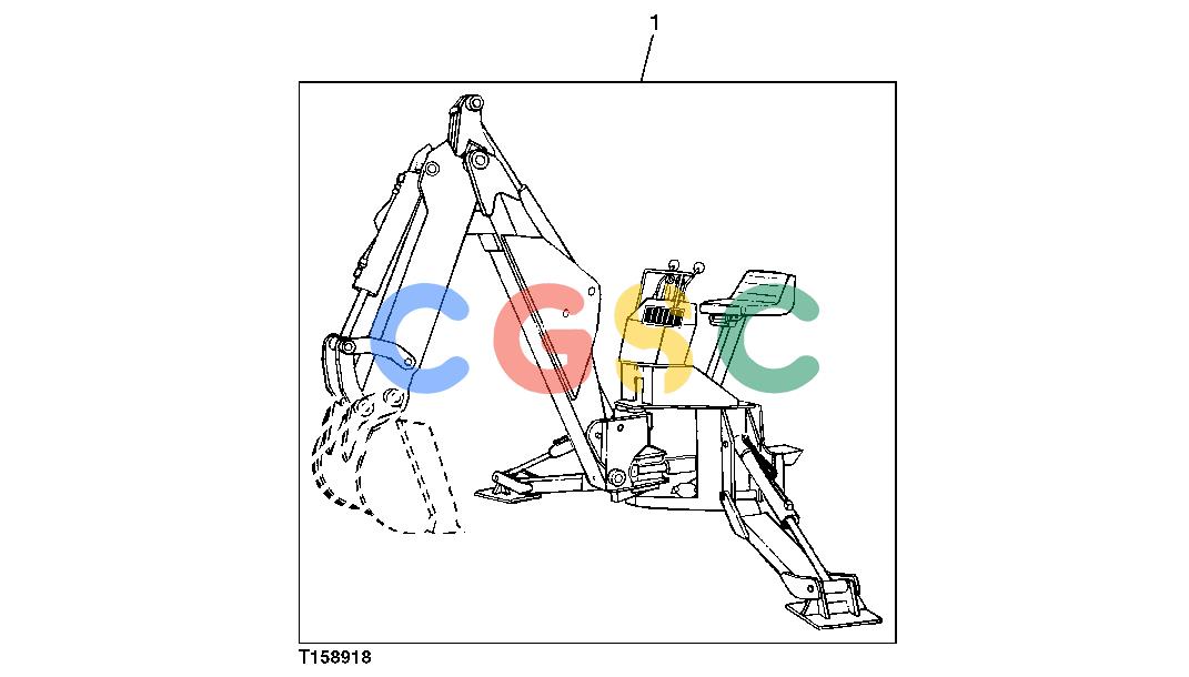 约翰迪尔零件查询850 - BACKHOE Backhoe AttachmentEPC John Deere online