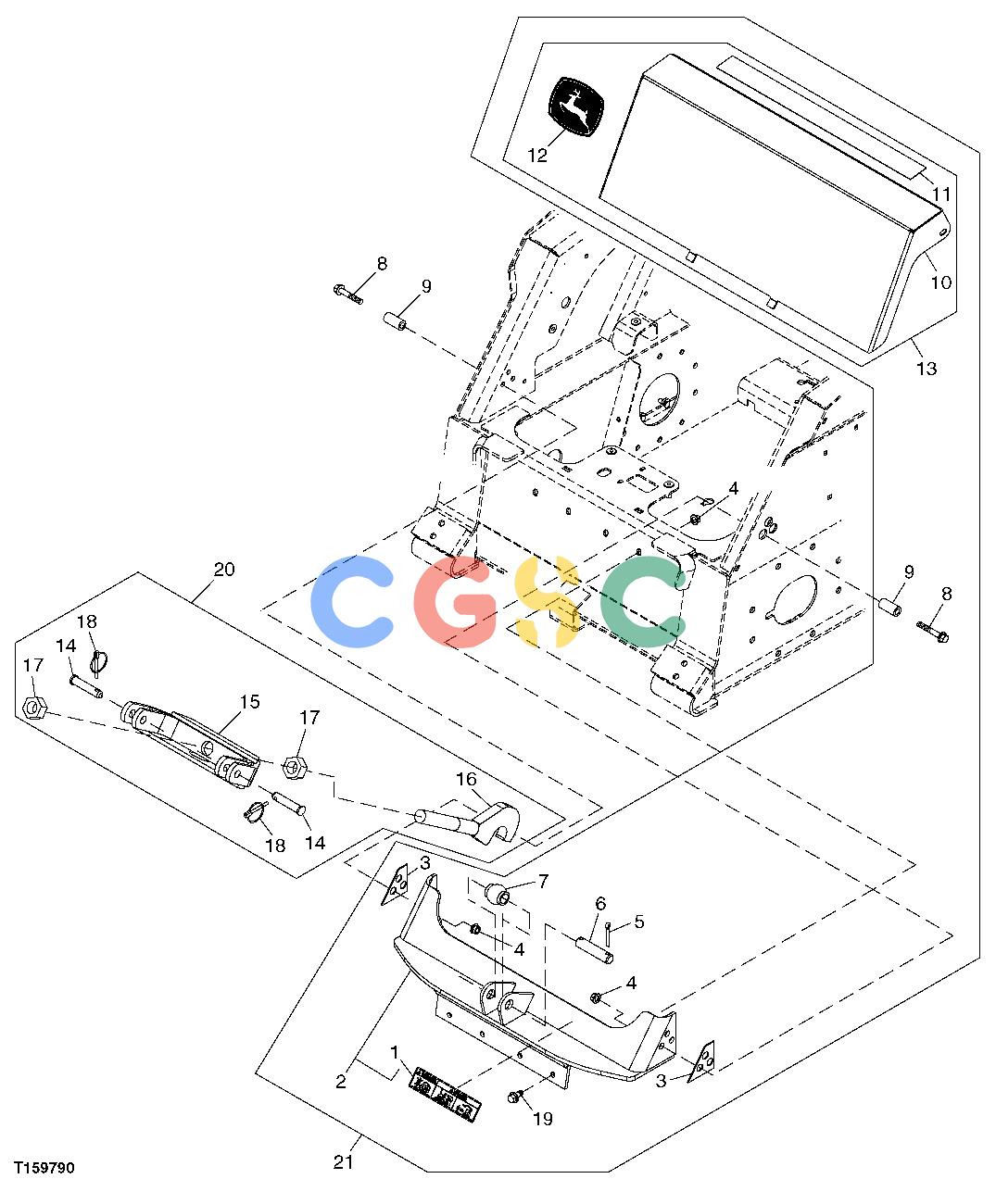 约翰迪尔零件查询850 - BACKHOE Mounting Brackets For 200 and 300 SeriesEPC John Deere online