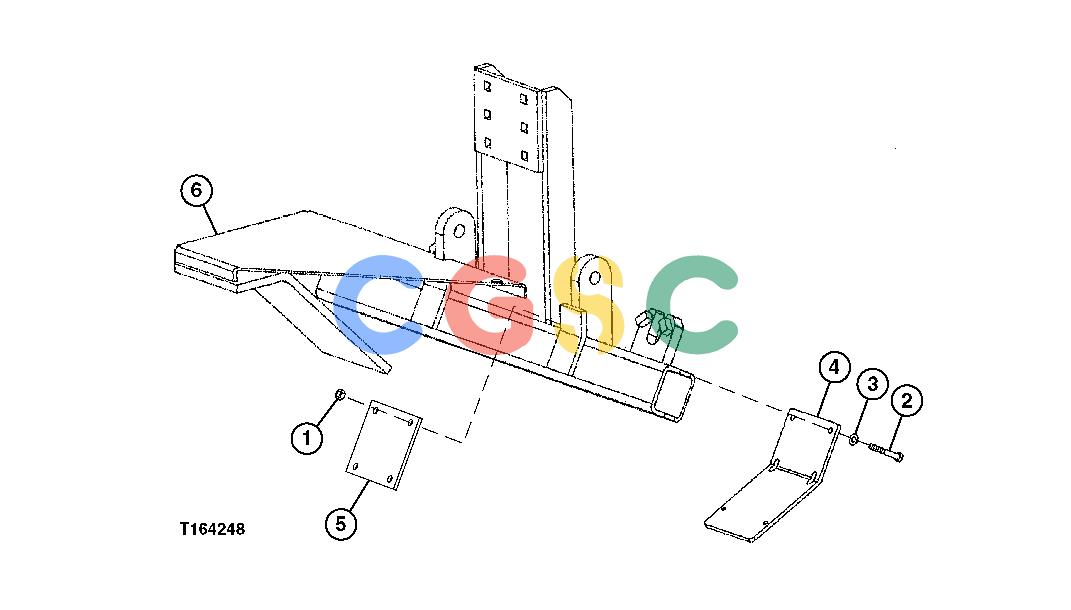 约翰迪尔零件查询850 - BACKHOE Adapter Mount and BracketEPC John Deere online