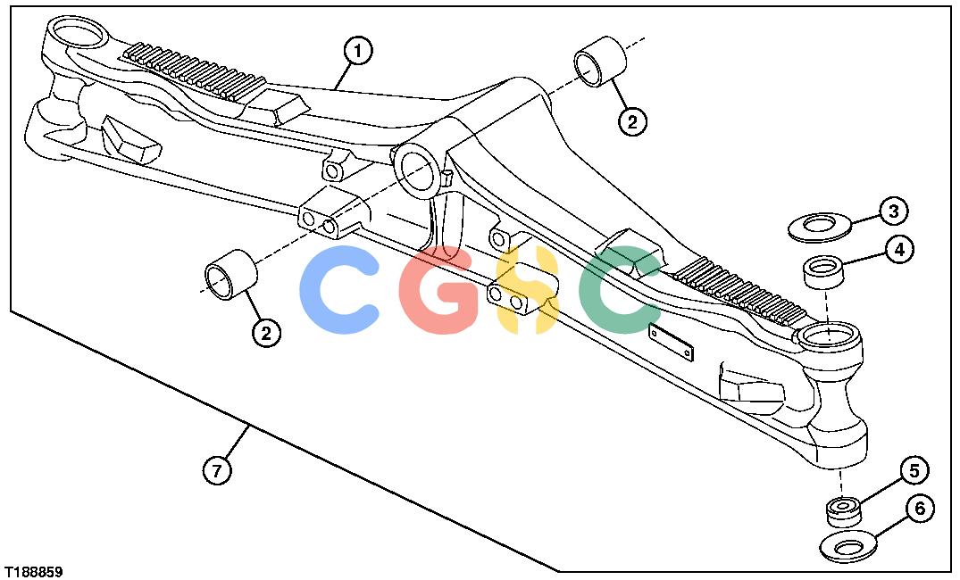约翰迪尔零件查询410G - BACKHOE, LOADER Standard Front Axle Housing (w/o MFWD) (911132 - )EPC John Deere online