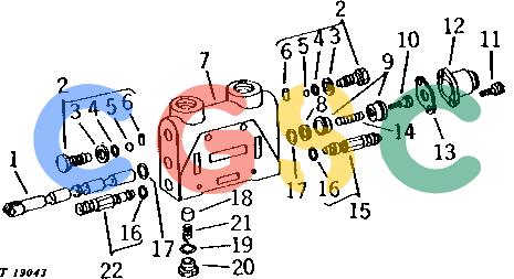 约翰迪尔零件查询92 - BACKHOE SWING VALVE (OPEN-CENTER HYDRAULIC SYSTEM) [B04]EPC John Deere online
