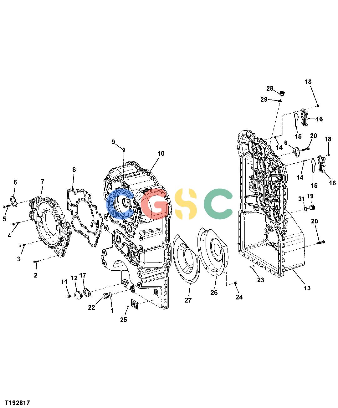 约翰迪尔零件查询RE160299 - AXLE Transmission HousingEPC John Deere online