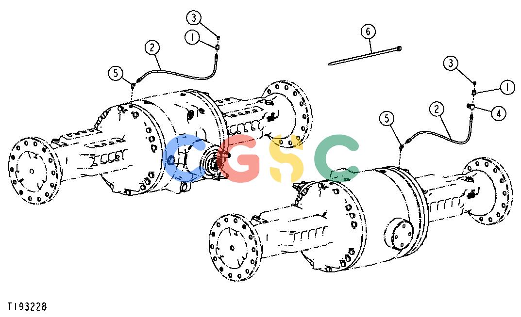 约翰迪尔零件查询RE160302 - AXLE AXLE BREATHERS, HOSES AND FITTINGS (S.N. -611218)EPC John Deere online